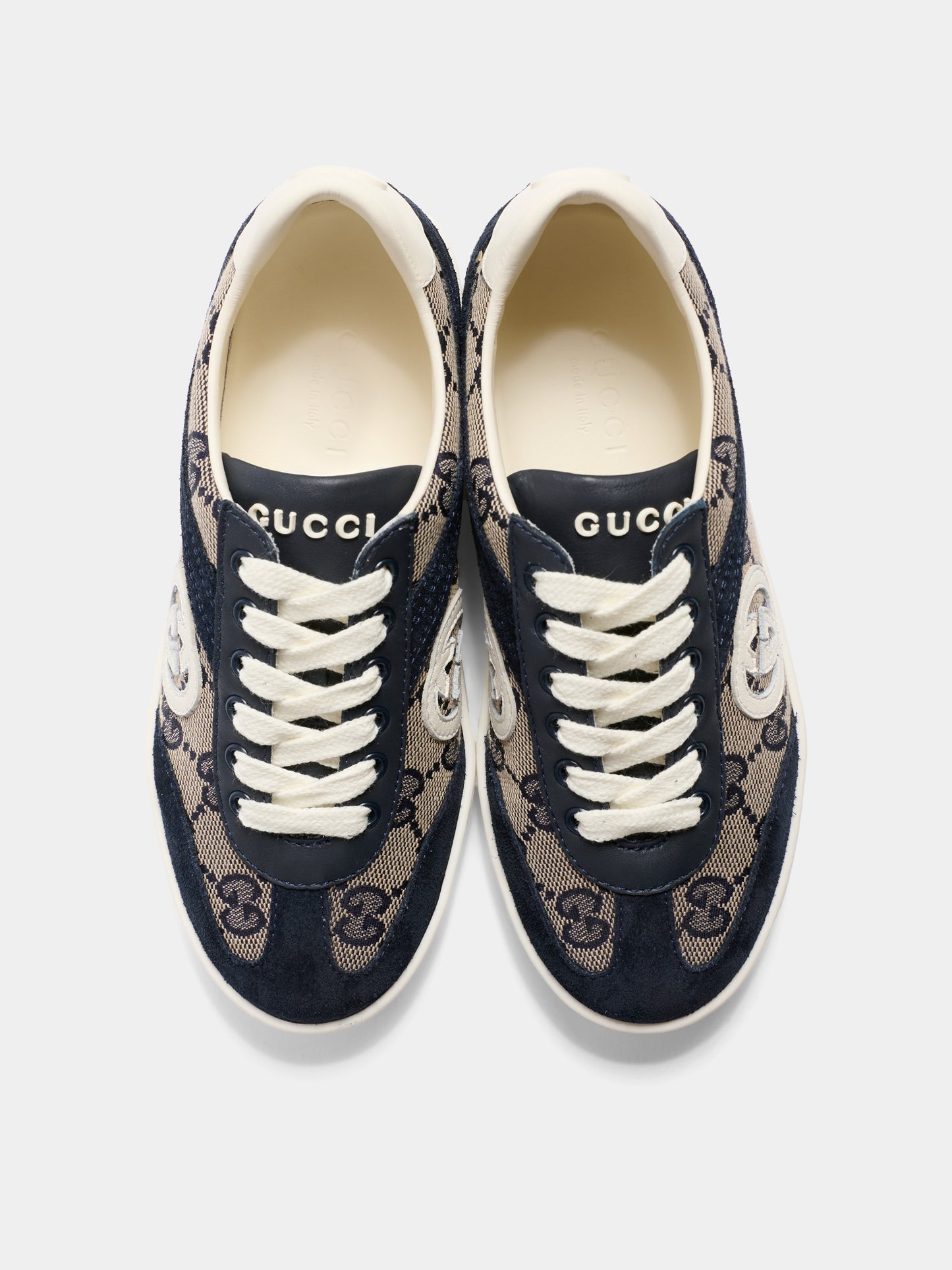 Sneakers G74 blu per bambini con GG,Gucci Kids,812674 AAE2T 4056