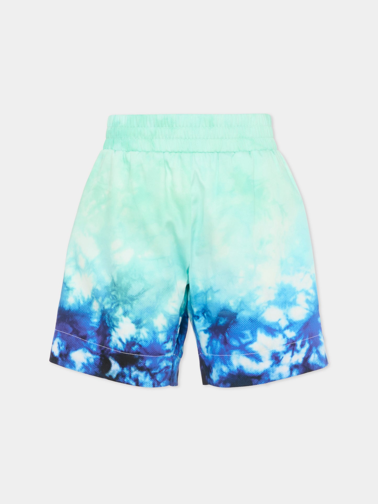 Shorts multicolor per bambino con fiore di loto,Casablanca,KSP26 TR 317 01 EX BC