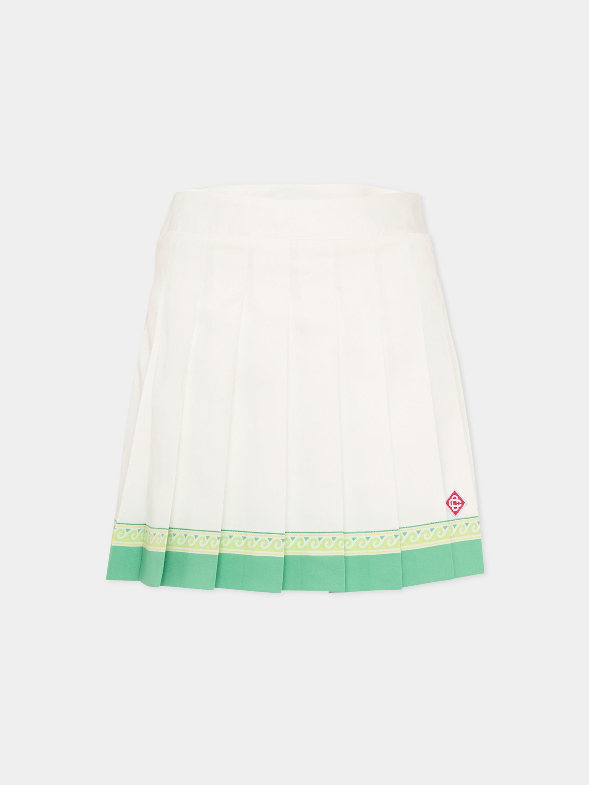 Gonna avorio per bambina con logo,Casablanca,KSP26 SK 158 01 EX BC