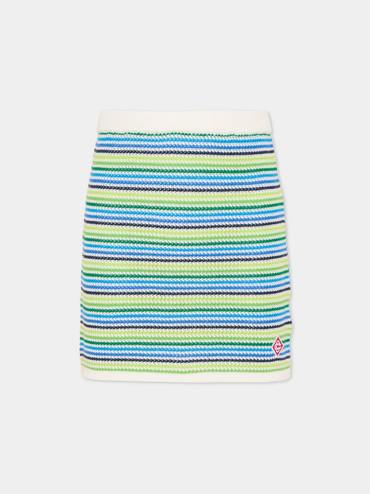 Gonna multicolor per bambina con logo,Casablanca,KSP26 KW 1365 01 EX BC