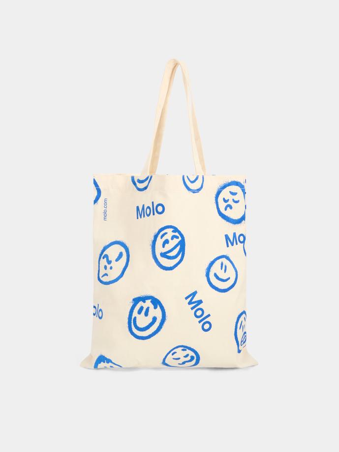 Borsa Molo per bambini,Molo,9POSX704 6650 TOTEBAG BLUE SMILE