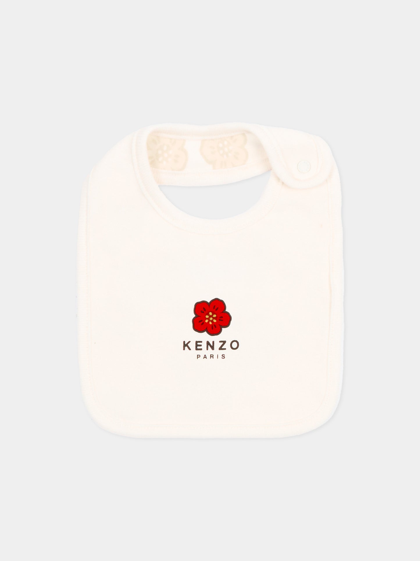 Set tutina bianco per neonati con fiori boke,Kenzo Kids,K61615 117