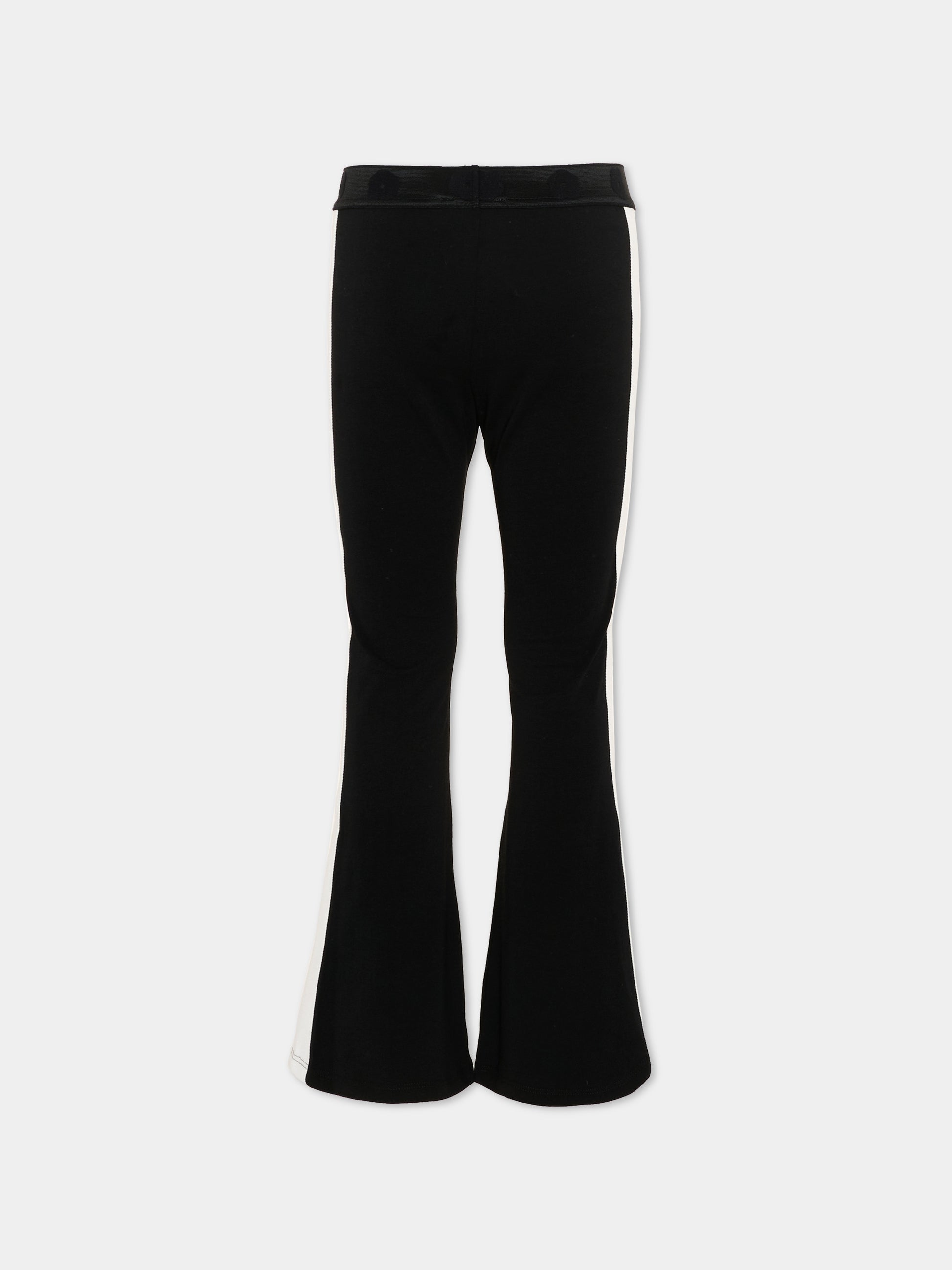 Leggings neri per bambina con fiore Boke,Kenzo Kids,K61639 09B