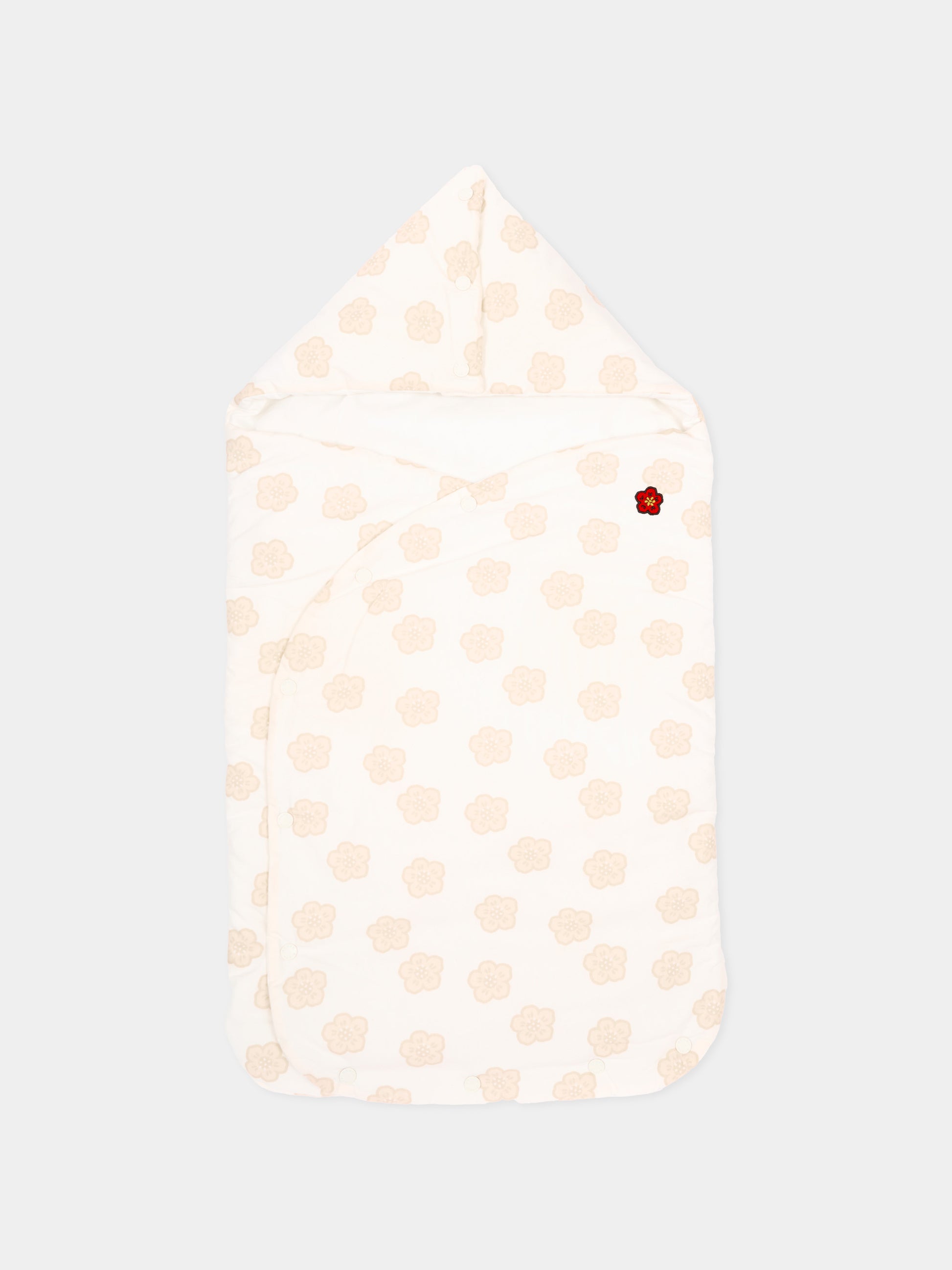 Sacco nanna bianco per neonati con fiori Boke,Kenzo Kids,K61825 117