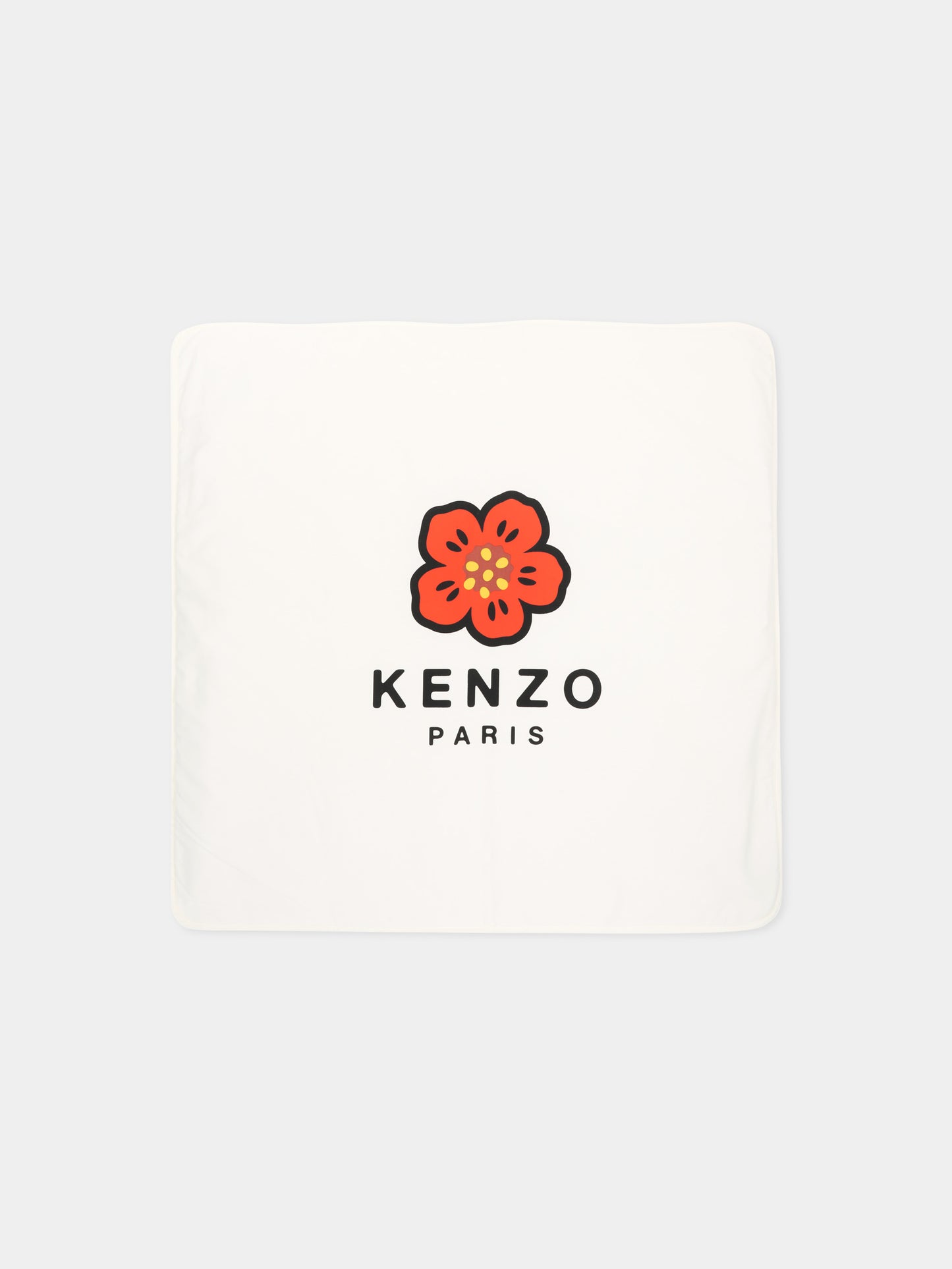 Coperta avorio per neonati con fiore Boke,Kenzo Kids,K61826 117