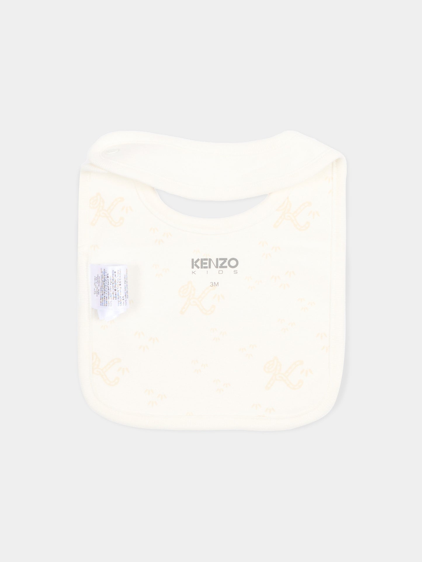 Set tutina avorio per neonati con logo,Kenzo Kids,K61857 117