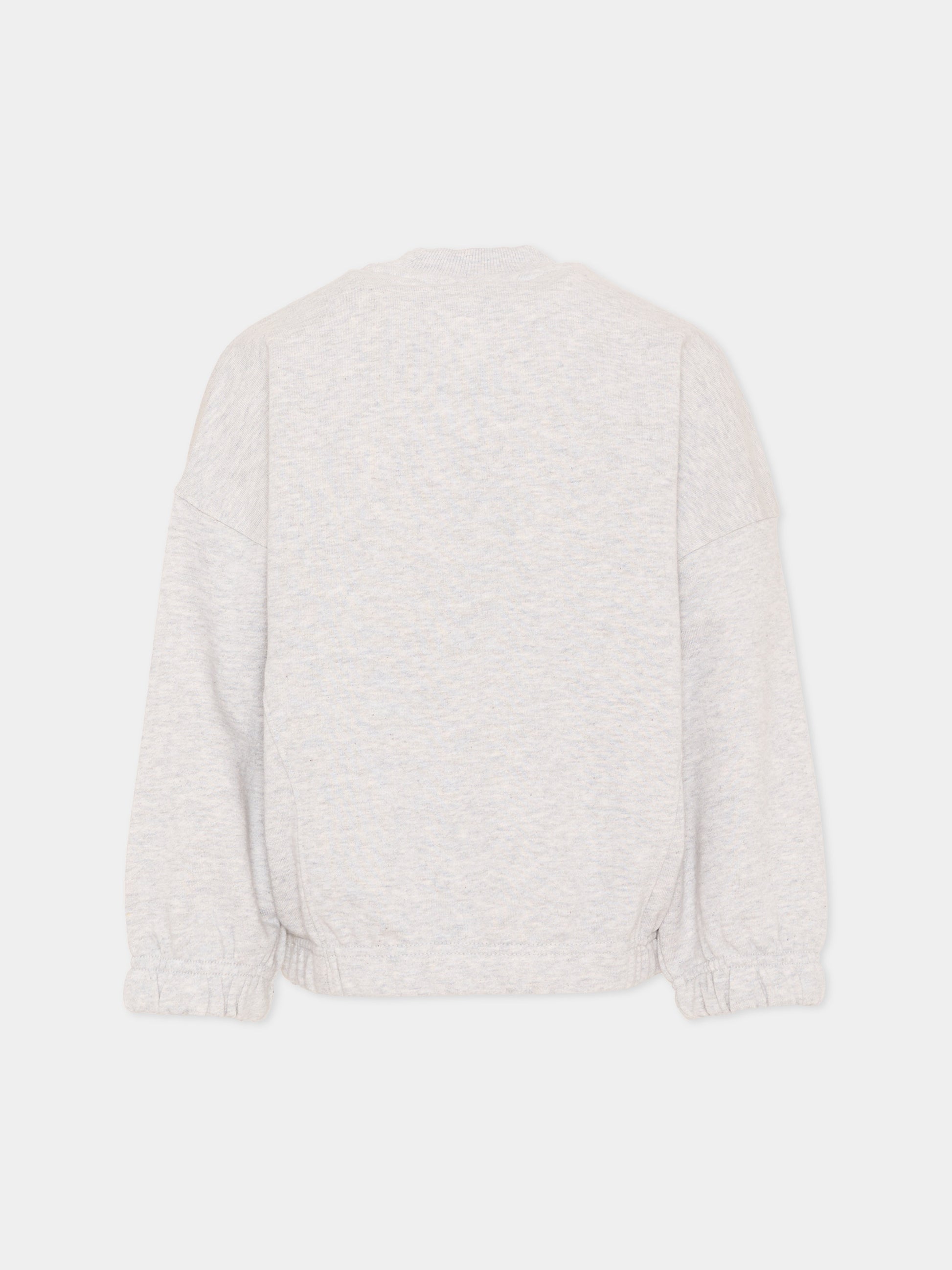 Felpa grigia per bambini con logo Tiger,Kenzo Kids,K61877 A16