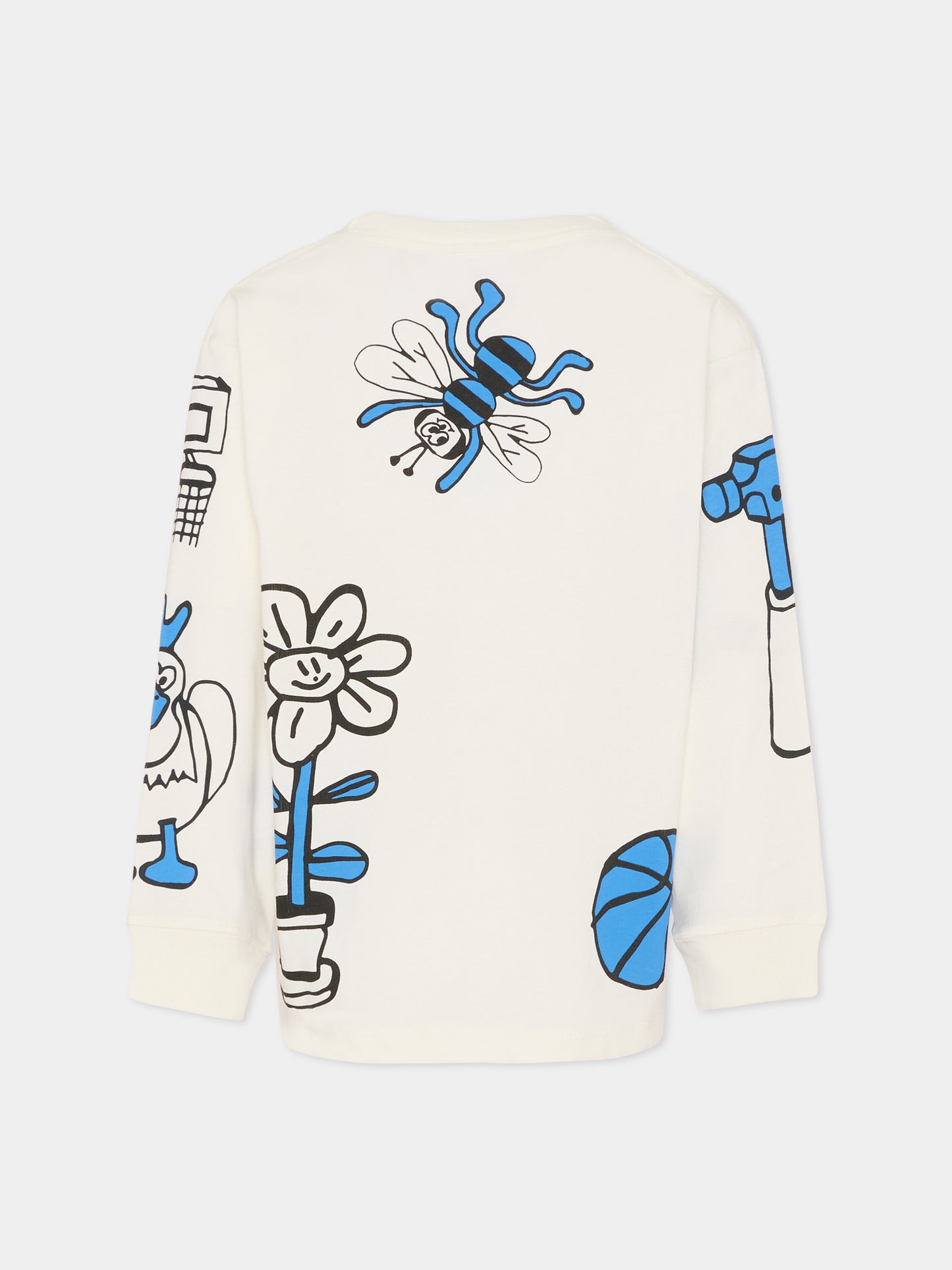 T-shirt Rube avorio per bambino con stampa chitarra,Molo,1S26A409 5632