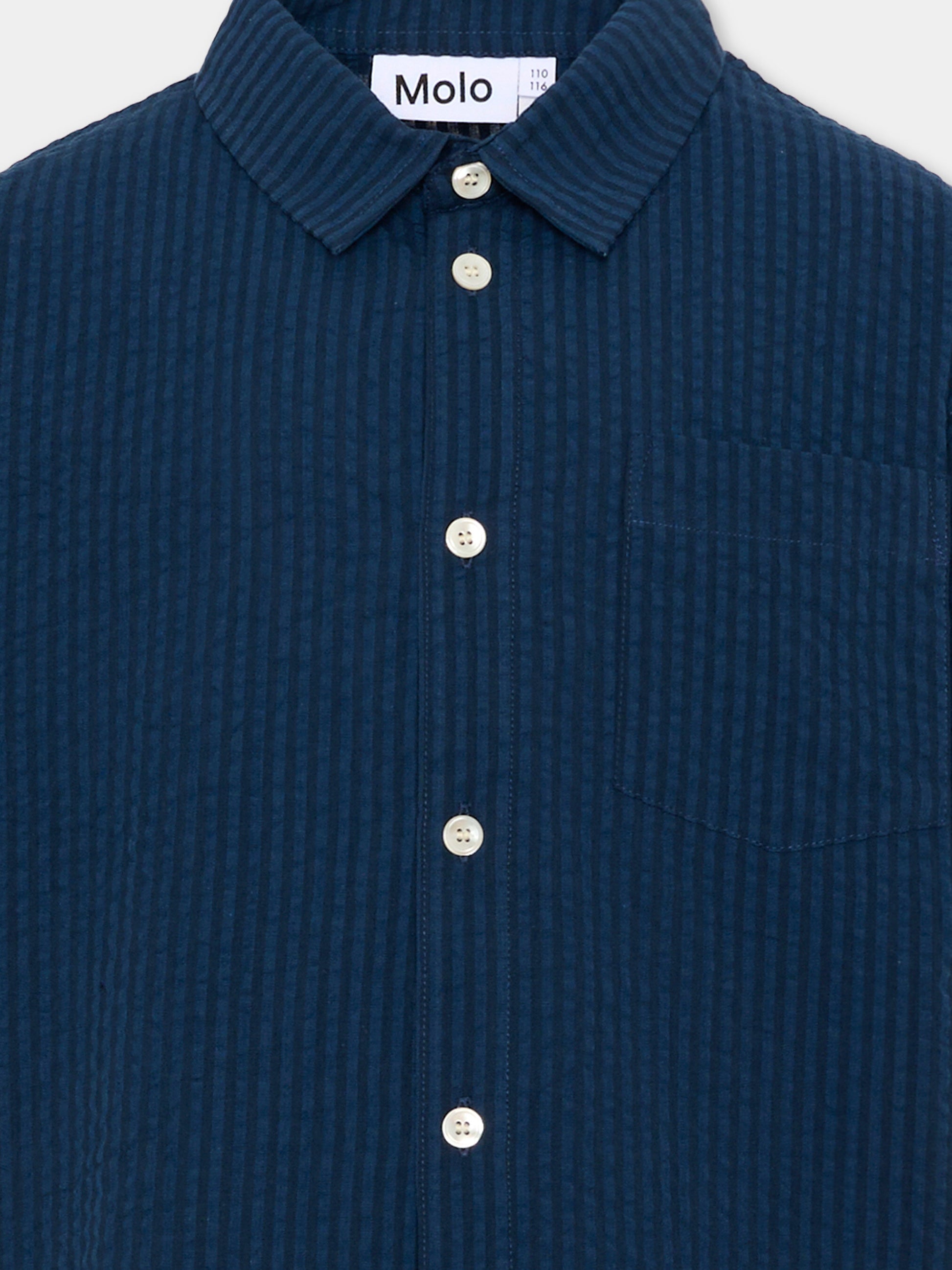 Camicia blu Richie per bambino,Molo,1S26C204 5618