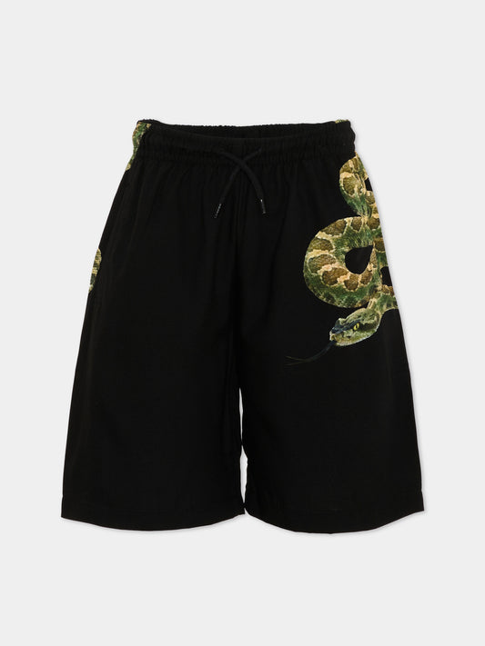 Shorts neri Alias per bambino,Molo,1S26H110 9901