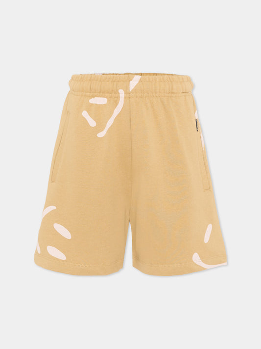 Shorts sportivi beige Amil per bambino con stampa,Molo,1S26H206 9594