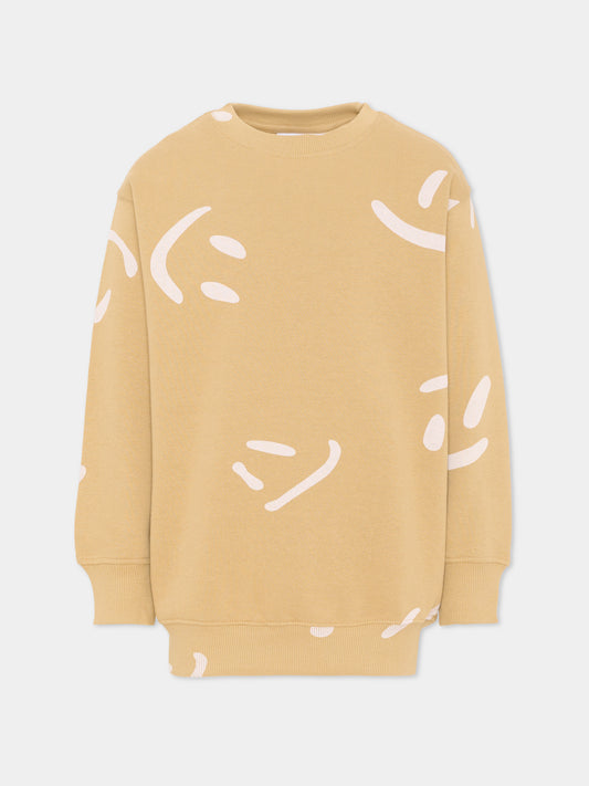 Felpa beige Monti per bambini con smile,Molo,1S26J201 9594