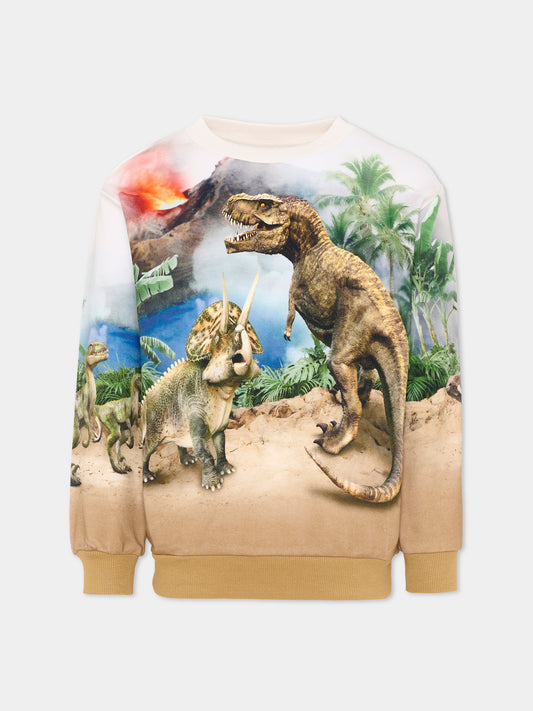 Felpa multicolor Miksi per bambino con dinosauri,Molo,1S26J205 9900