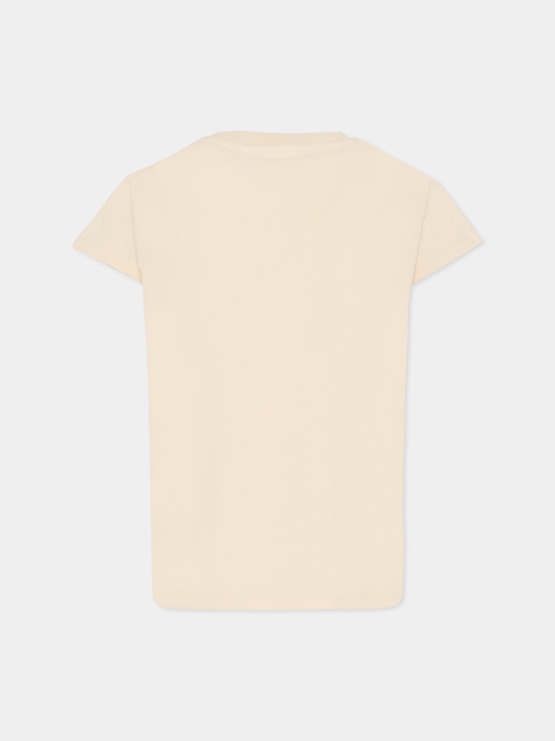 T-shirt Ranva beige per bambina cuori,Molo,2S26A217 8894