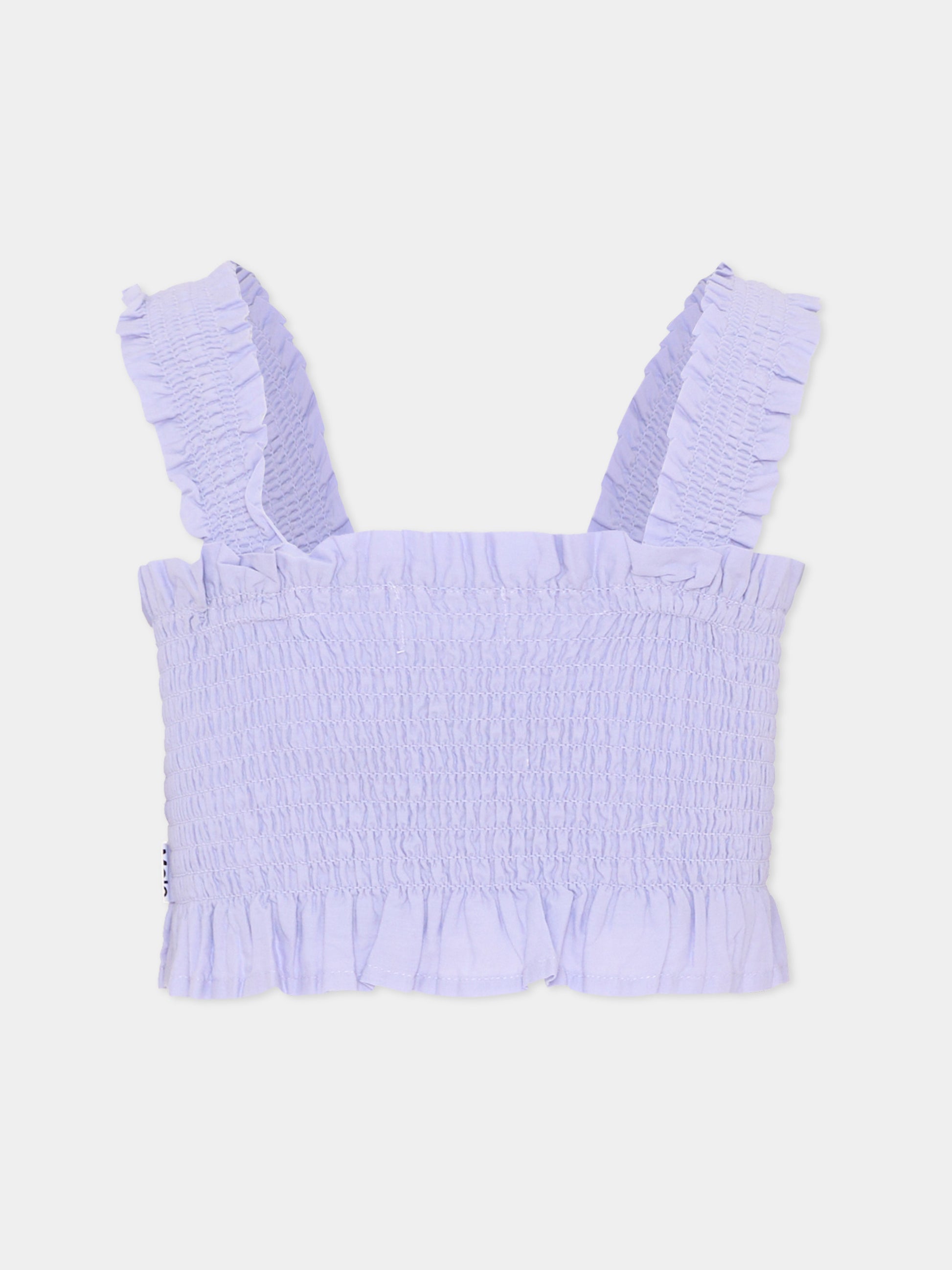 Top lilla Rolfia per bambina,Molo,2S26C401 5622