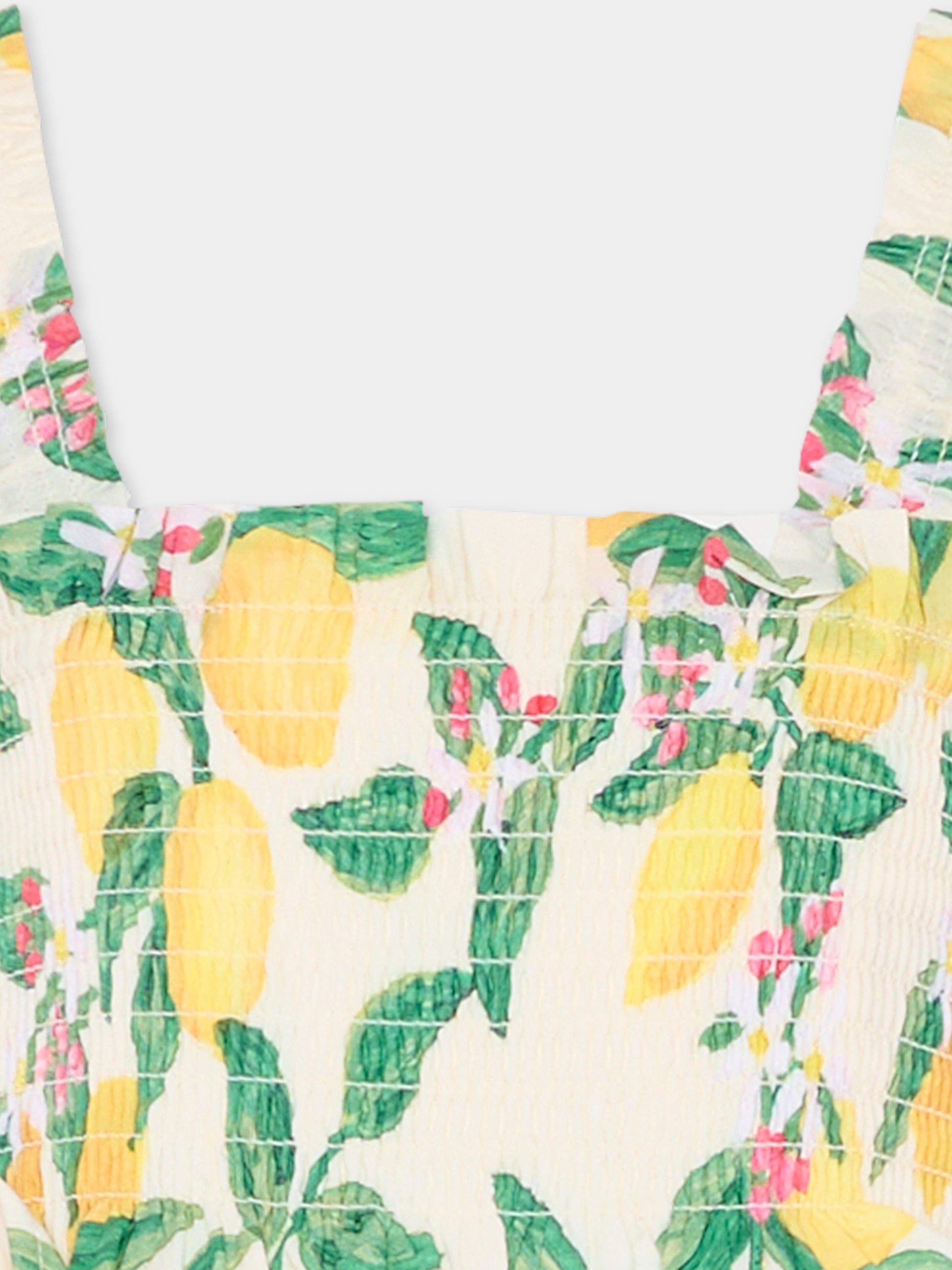 Top Rolfia multicolor per bambina con limoni,Molo,2S26C402 9505