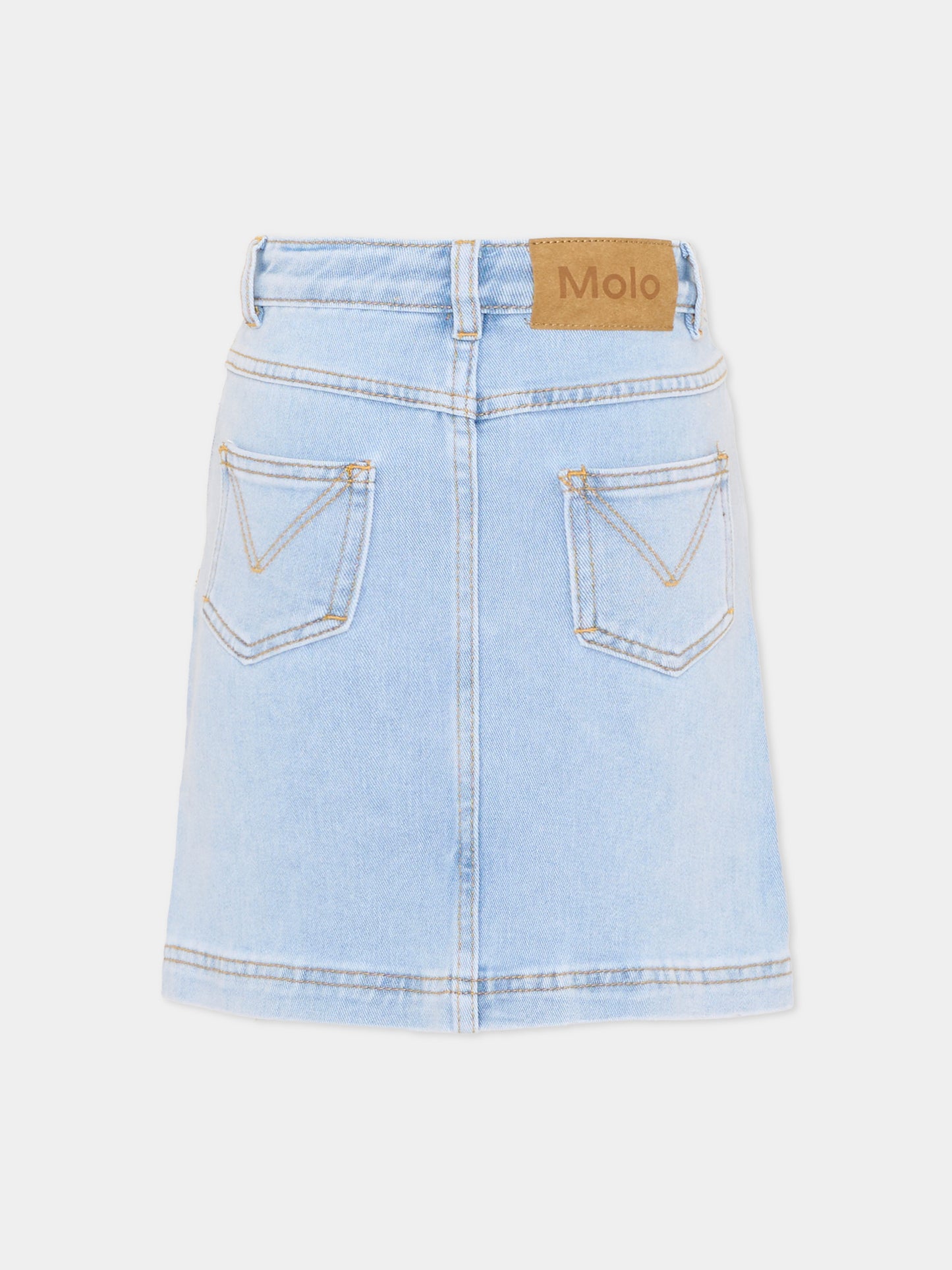 Gonna denim Brickly per bambina,Molo,2S26D123 9484