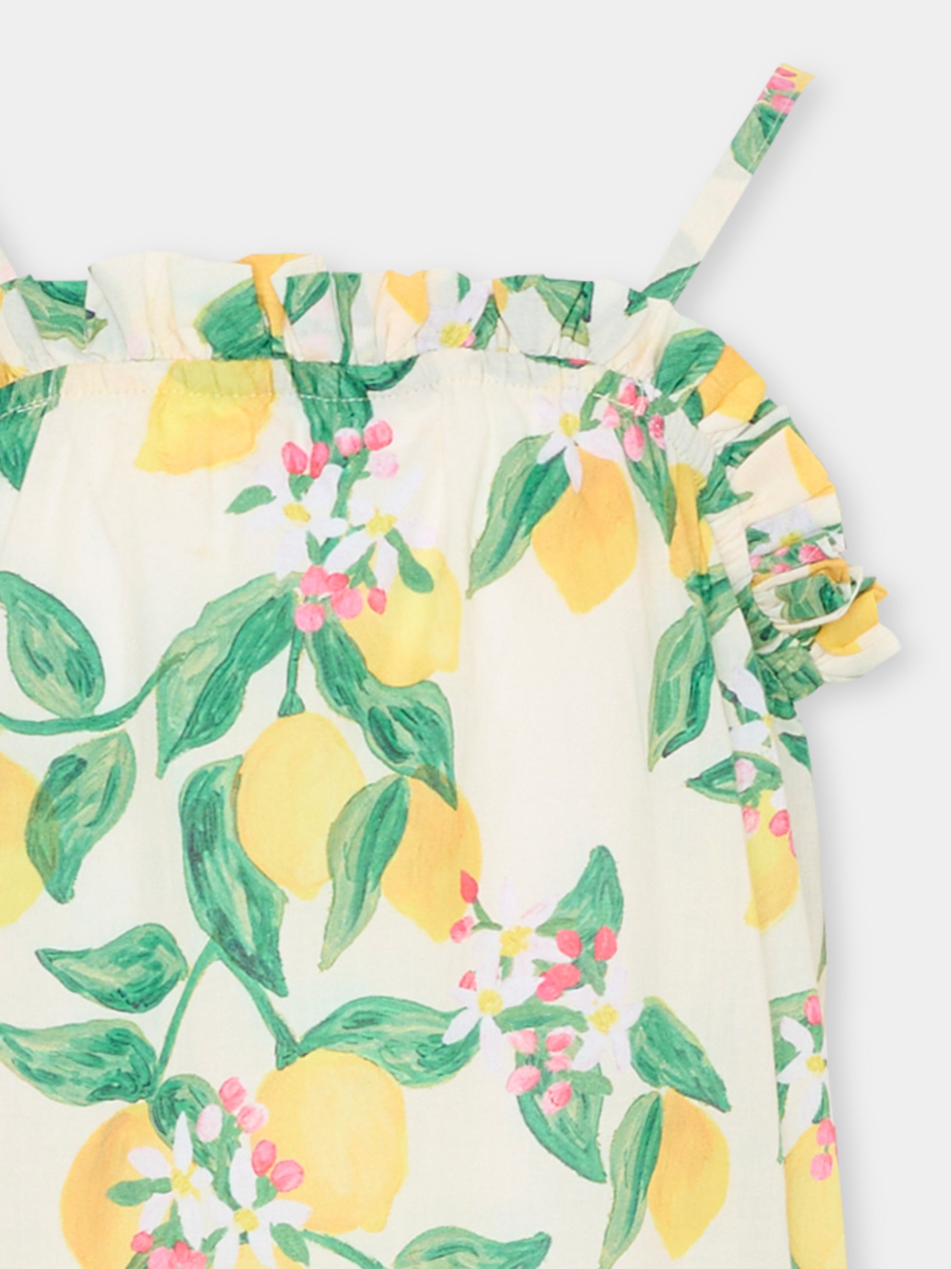 Copricostume Connie multicolor per bambina con limoni,Molo,2S26E118 9505