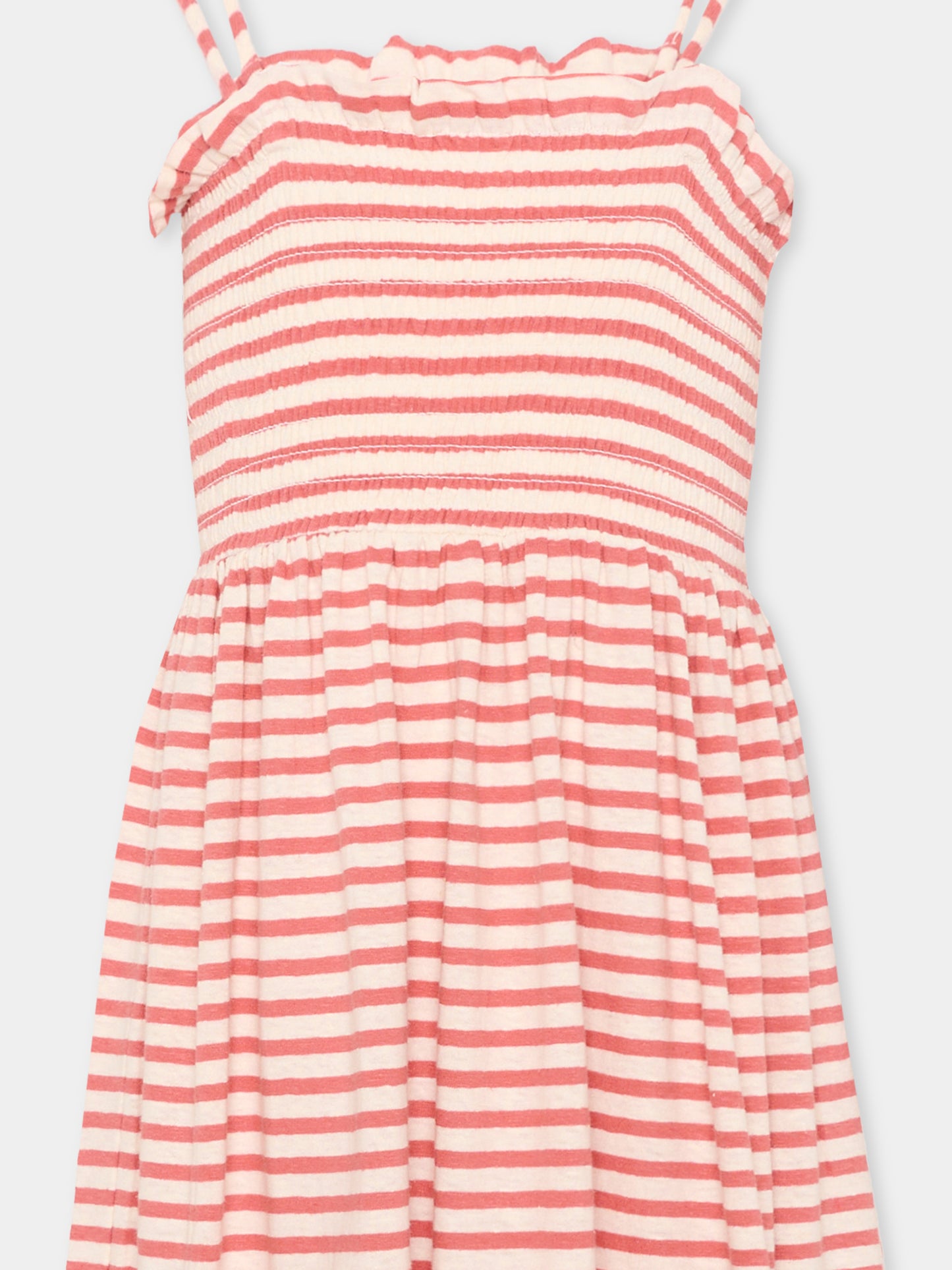 Vestito rosso Cheryl per bambina a righe,Molo,2S26E124 9583
