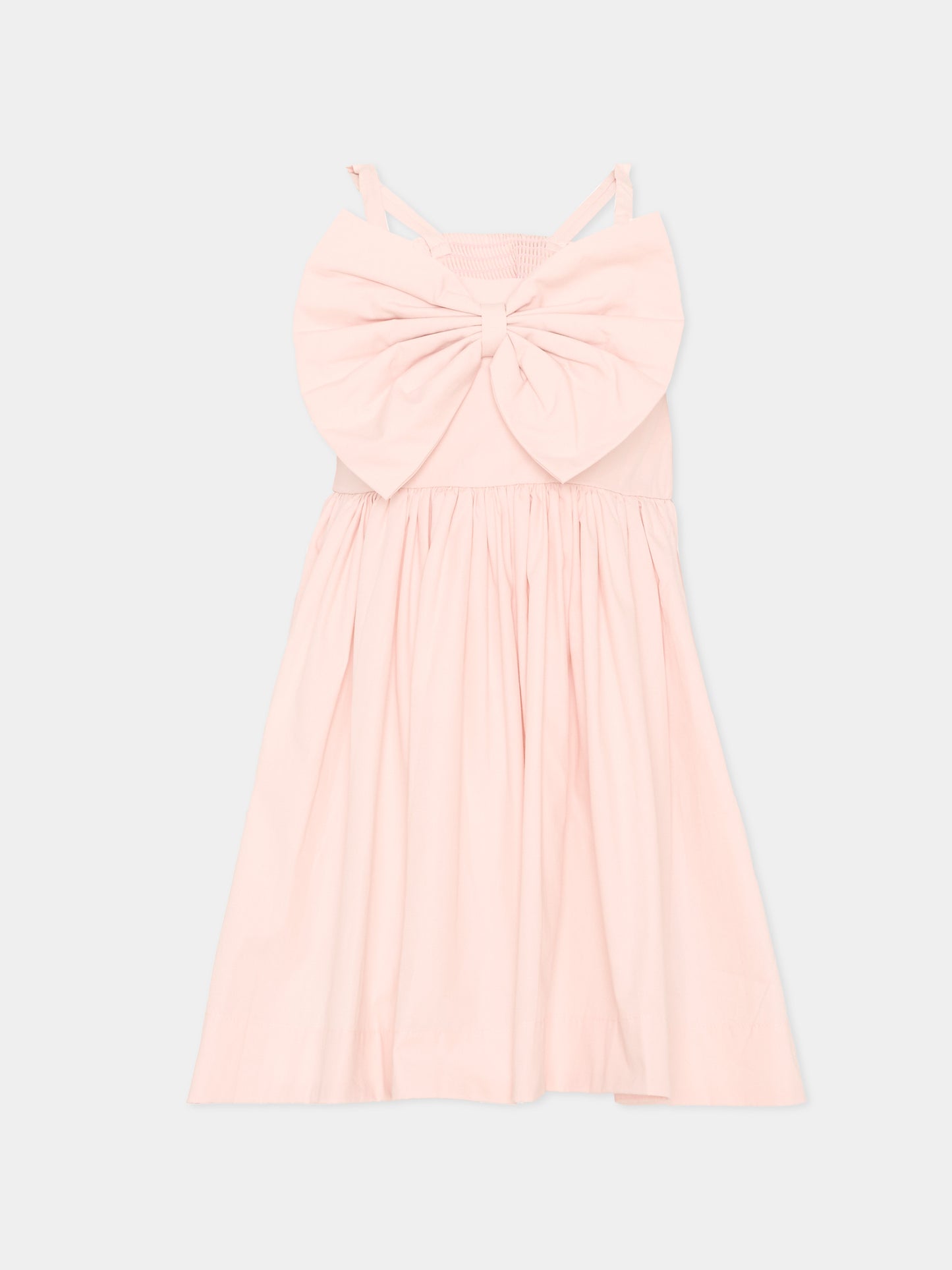 Abito rosa Caysi per bambina con maxi fiocco,Molo,2S26E140 5647