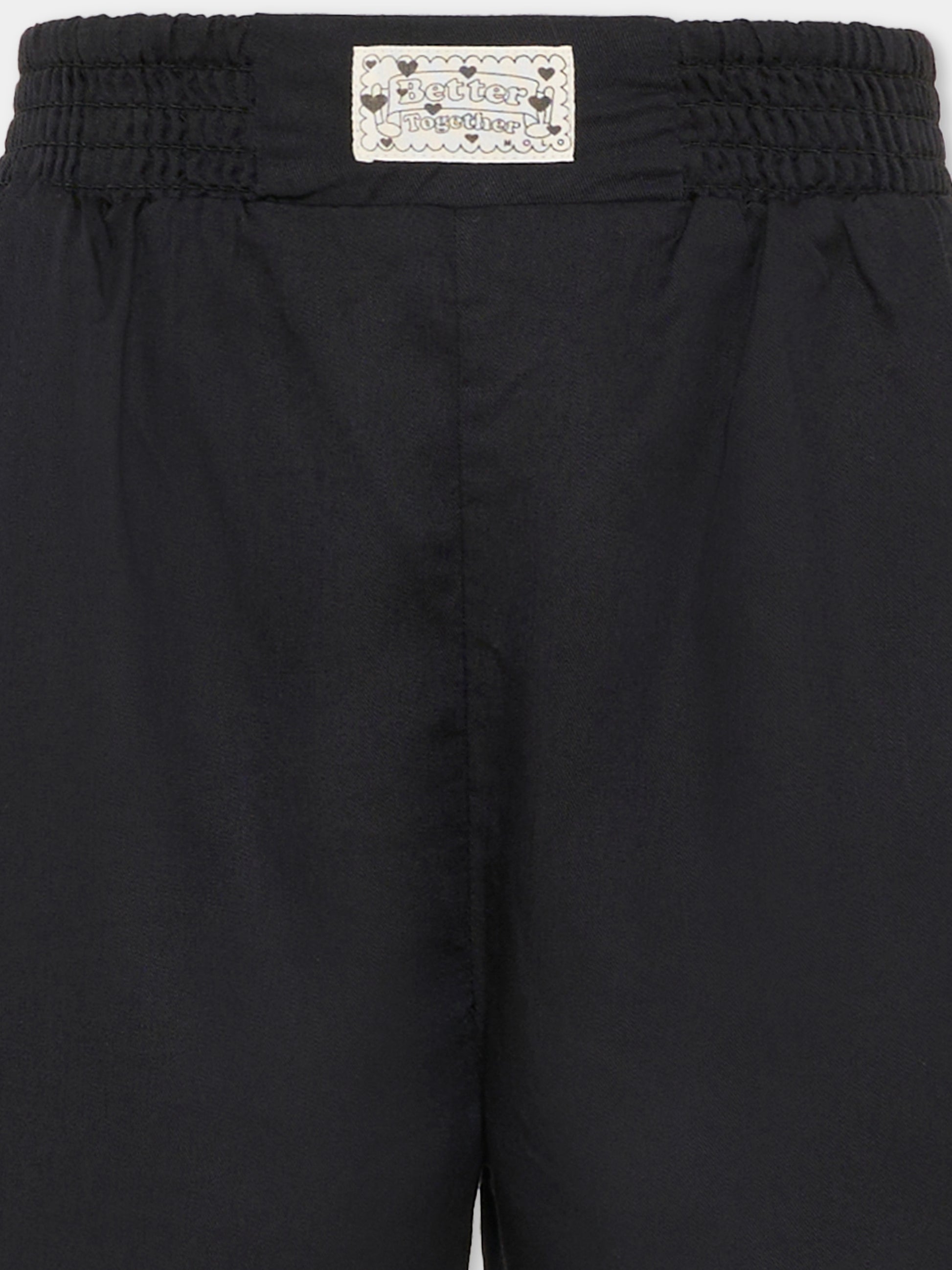 Shorts Alessia neri per bambina,Molo,2S26H302 0099