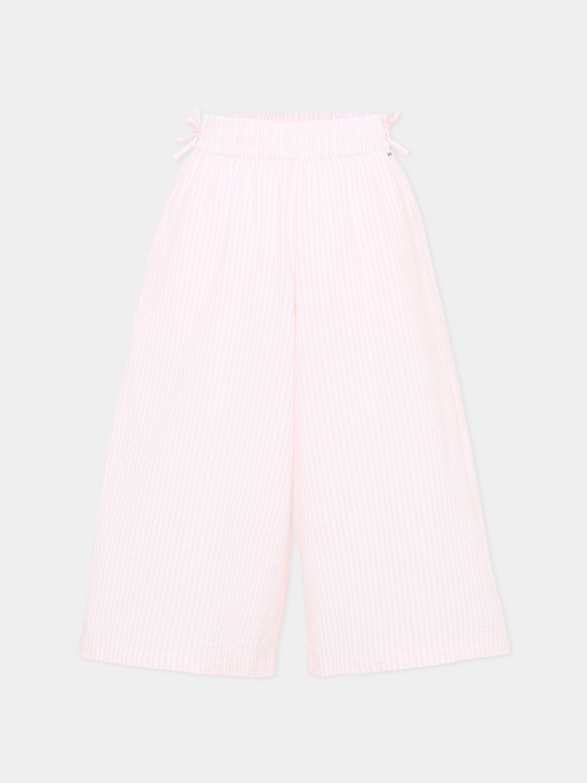 Pantaloni rosa Aurora per bambina a righe,Molo,2S26I101 9573