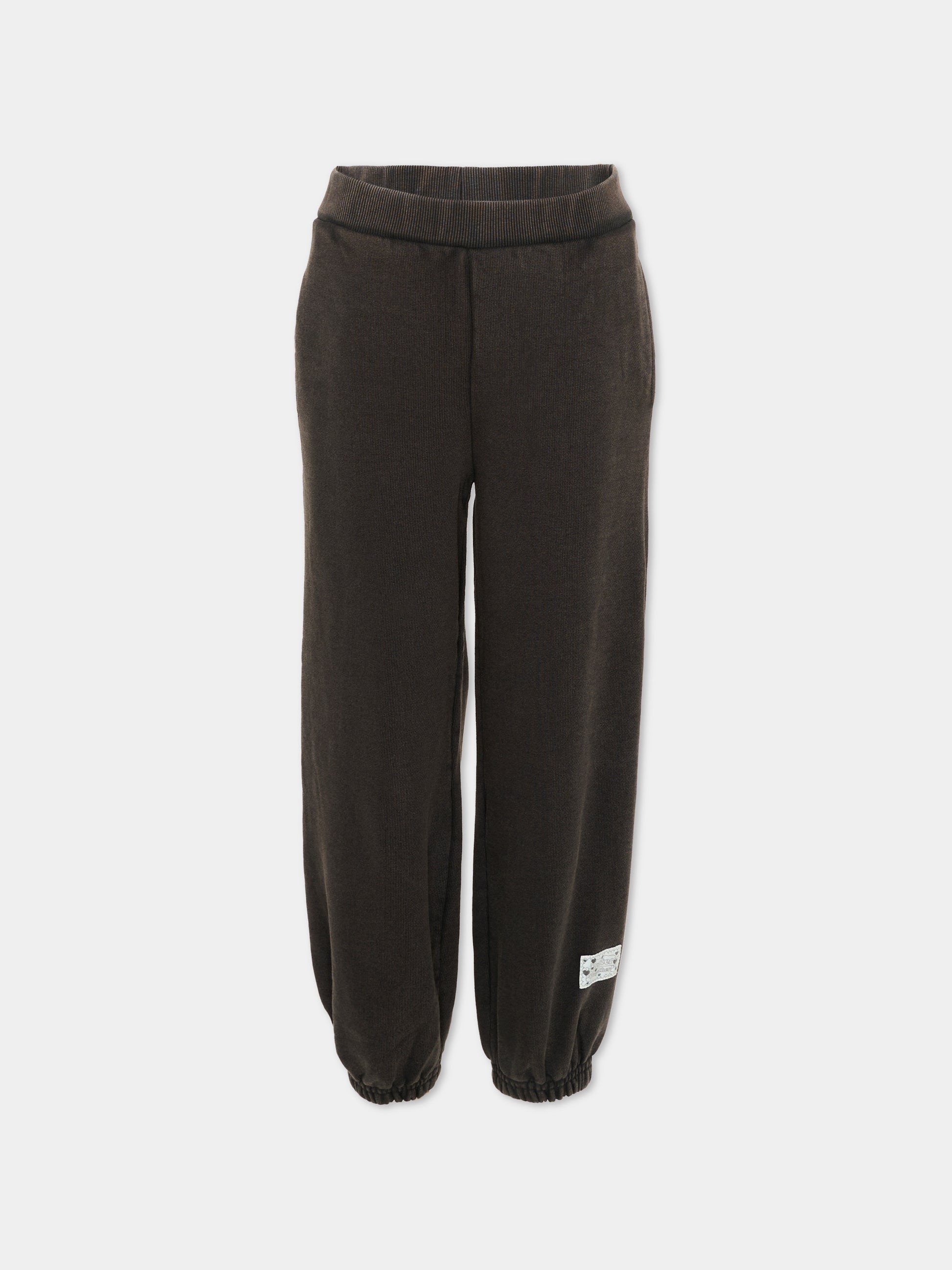 Pantaloni sportivi neri Adriana per bambina,Molo,2S26I204 5619