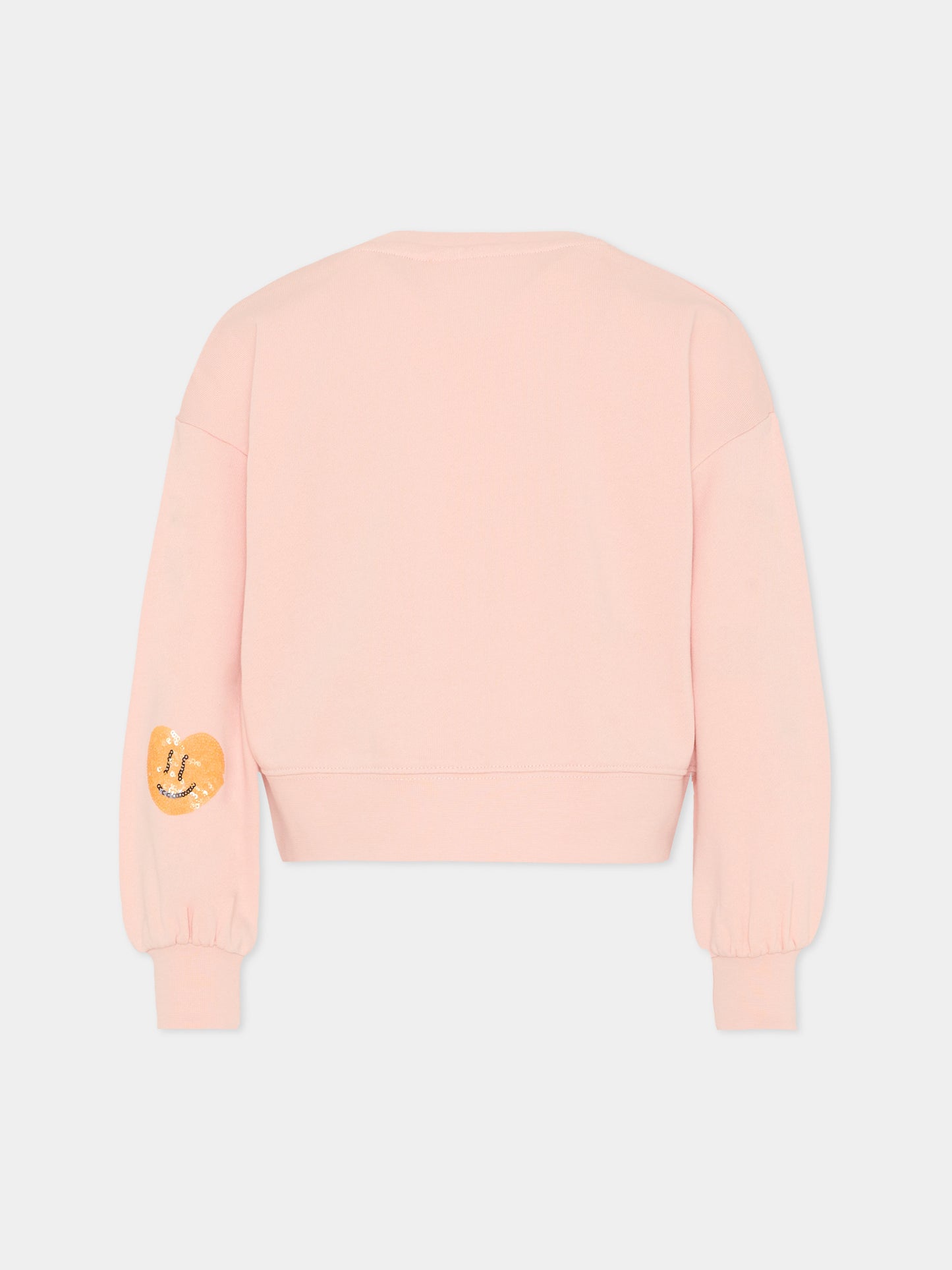 Felpa Miki rosa per bambina con cuori,Molo,2S26J206 8058