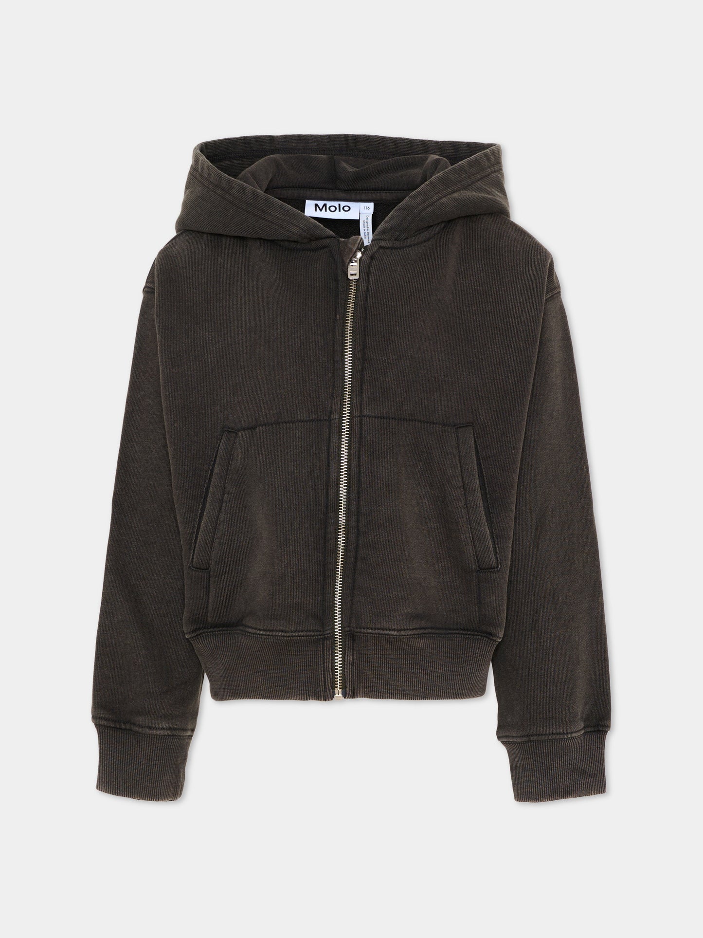 Felpa nera Martina per bambina,Molo,2S26J302 5619