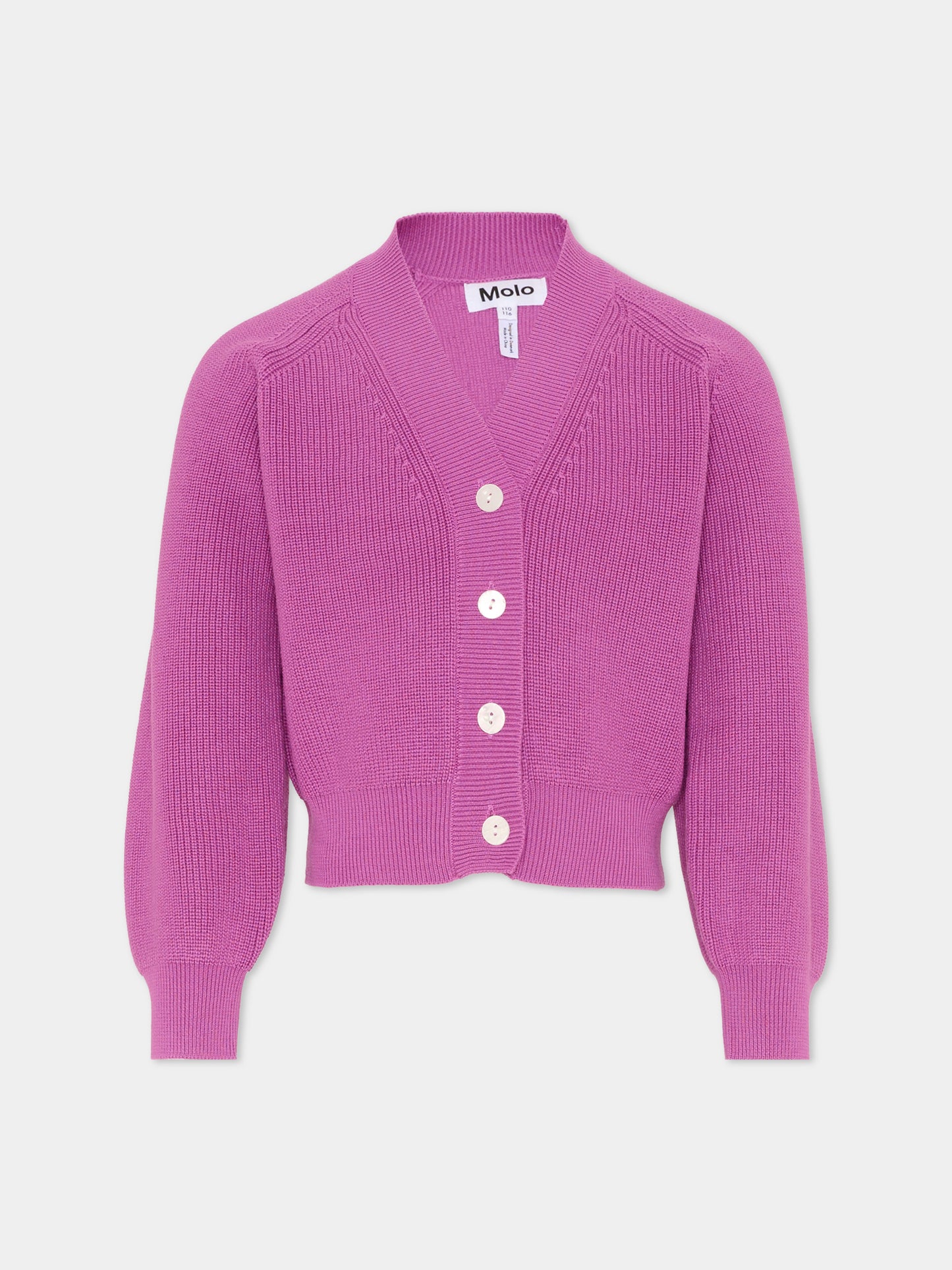 Cardigan Gilberta viola per bambina,Molo,2S26K302 5627