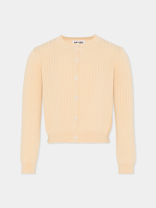 Cardigan Gloria beige per bambina,Molo,2S26K307 8894