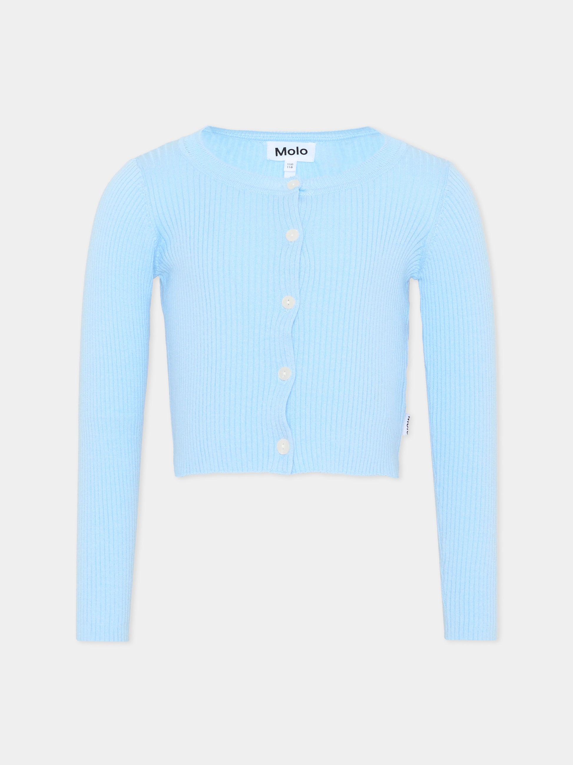 Cardigan celeste Giselle per bambina,Molo,2S26K308 5637