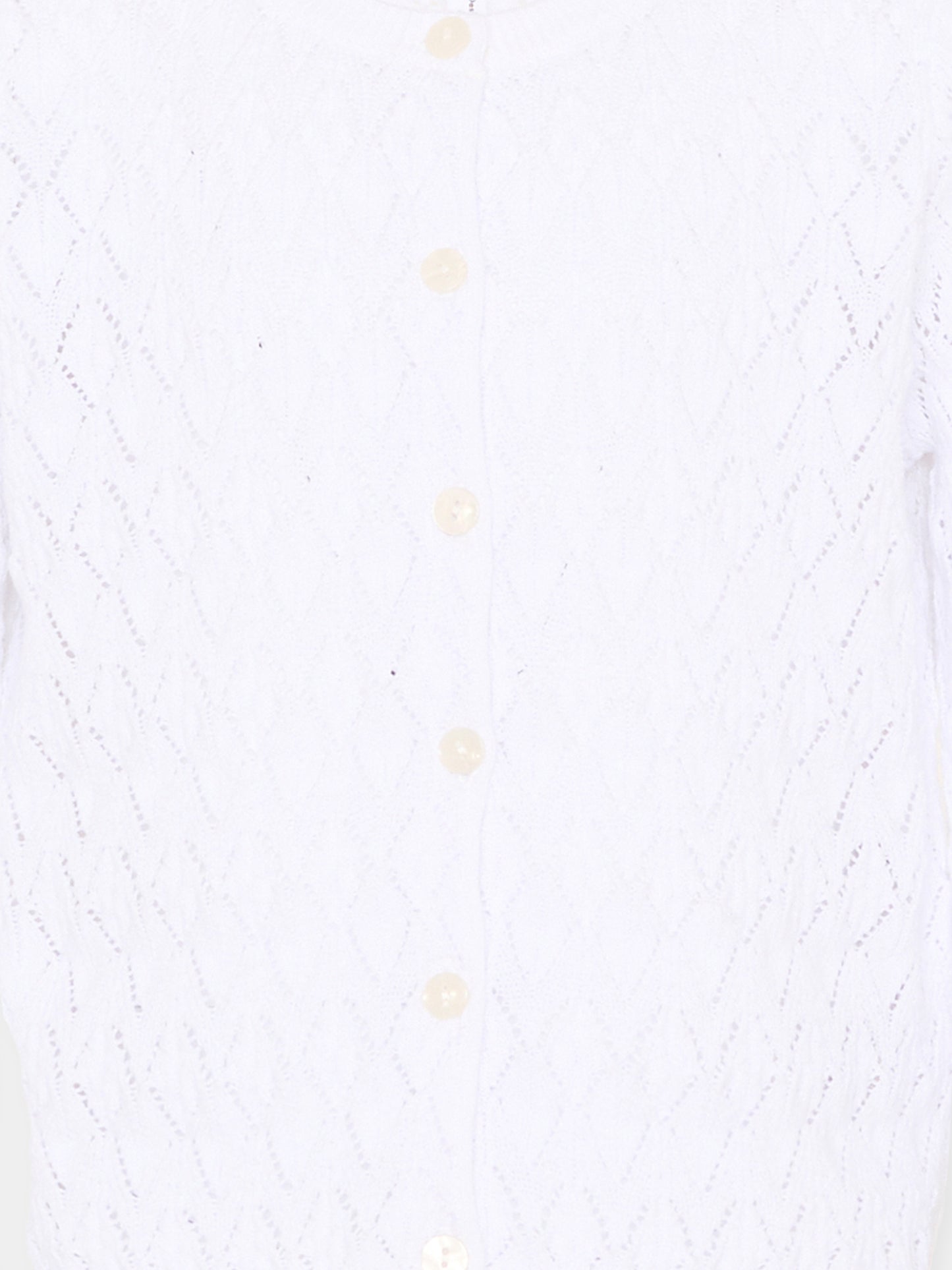 Cardigan bianco Gigi per bambina traforato,Molo,2S26K309 5636