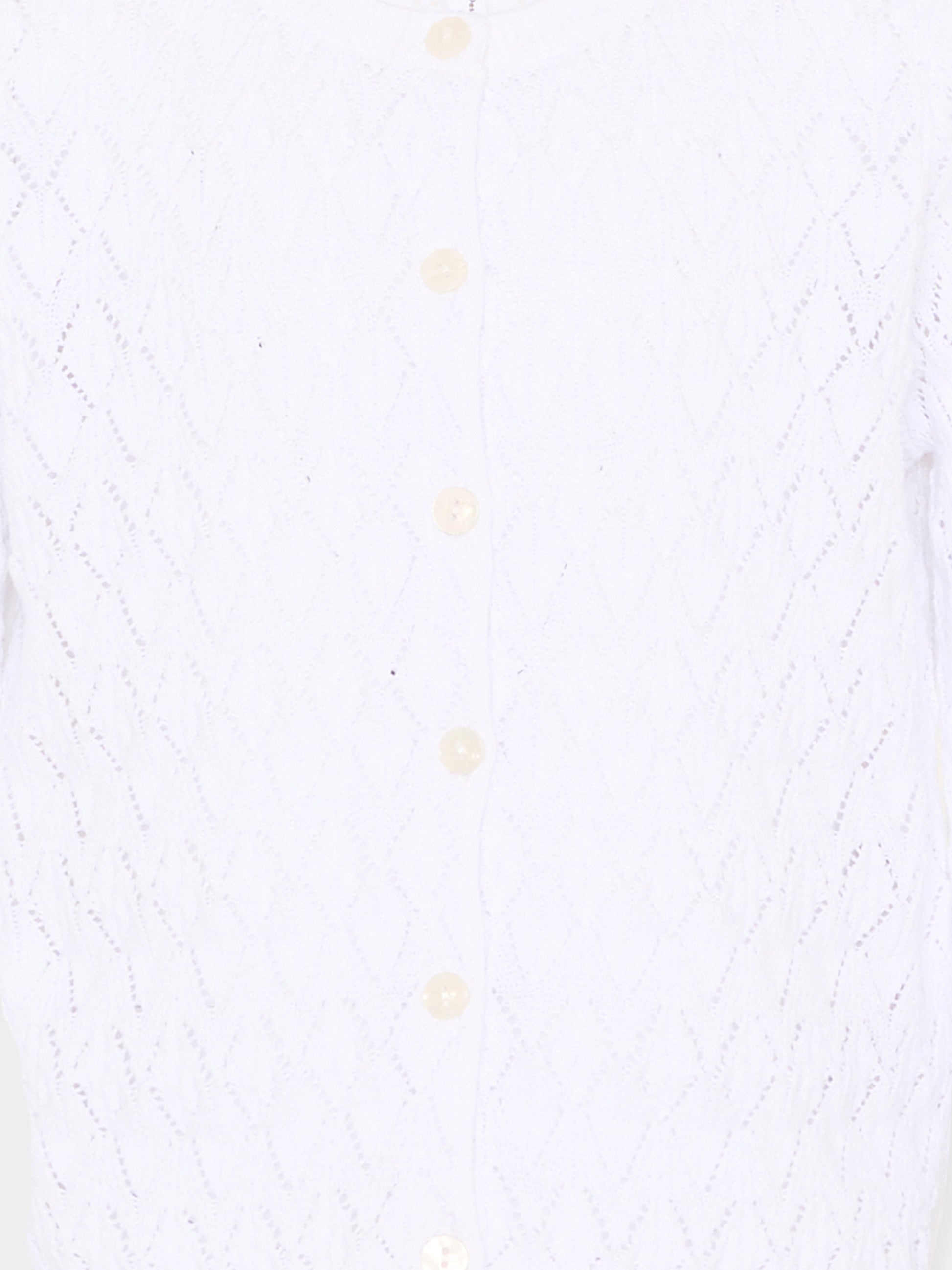 Cardigan bianco Gigi per bambina traforato,Molo,2S26K309 5636