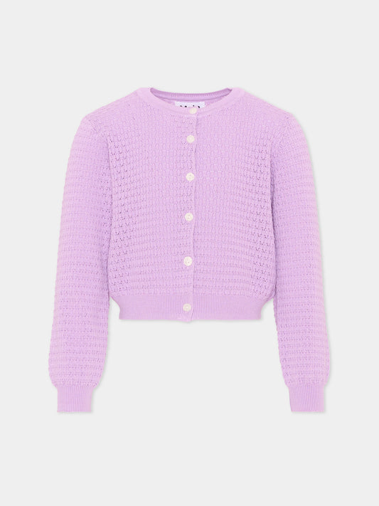 Cardigan lilla Georgina per bambina,Molo,2S26K310 5640