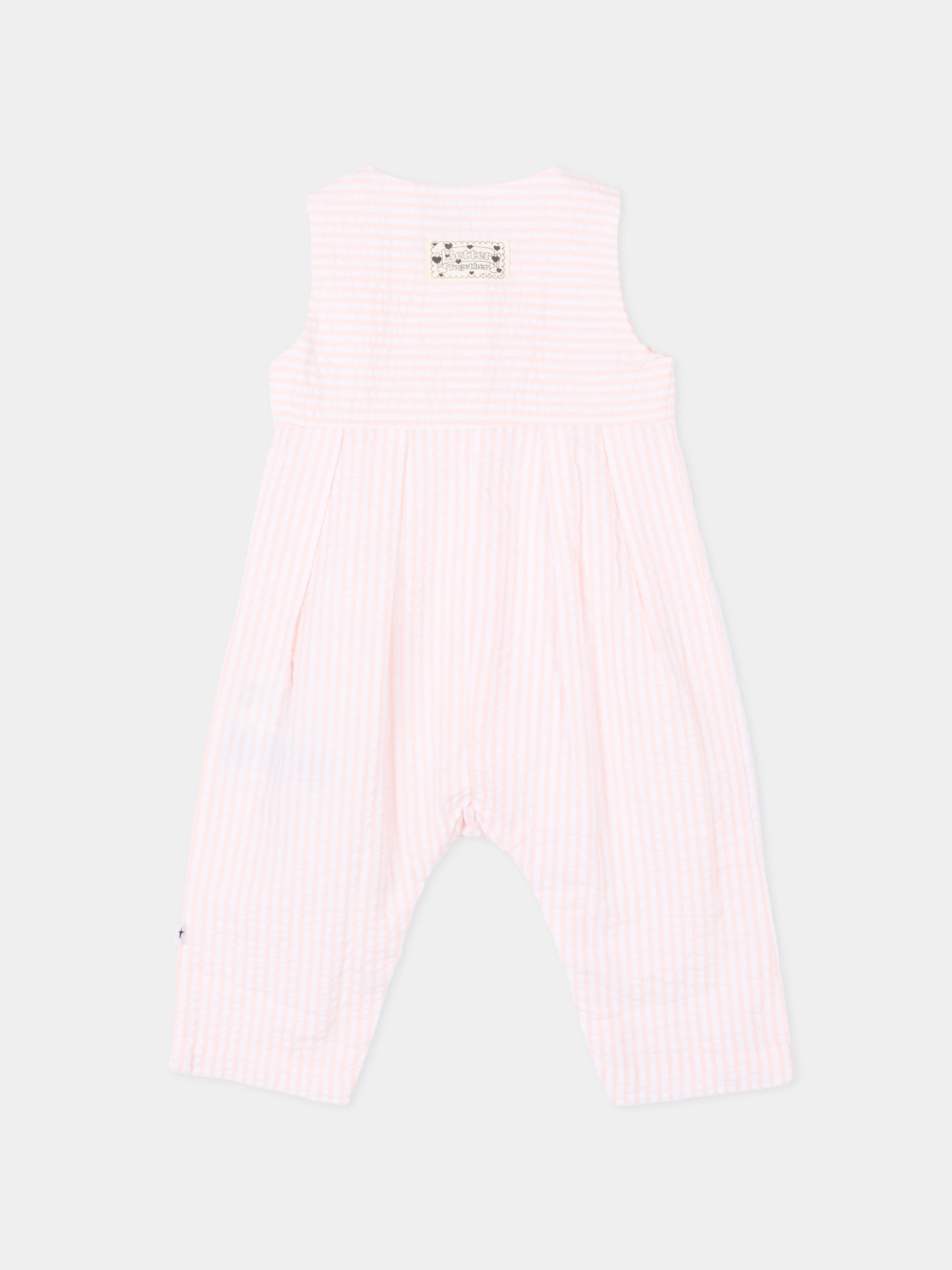 Tutina rosa Freja per neonata a righe,Molo,4S26B802 9573