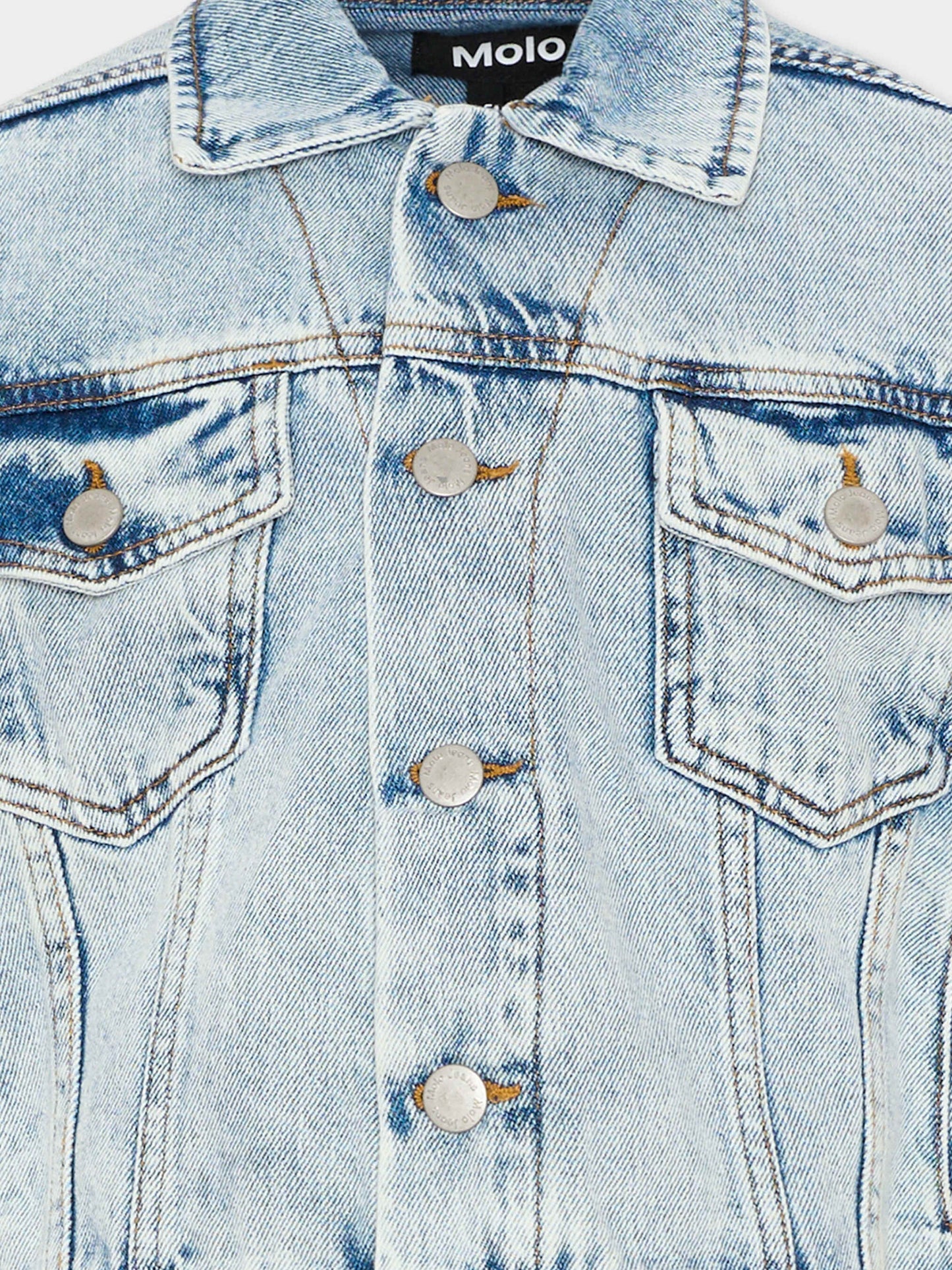 Giubbotto denim Hipolito per bambini,Molo,5S26M301 5457