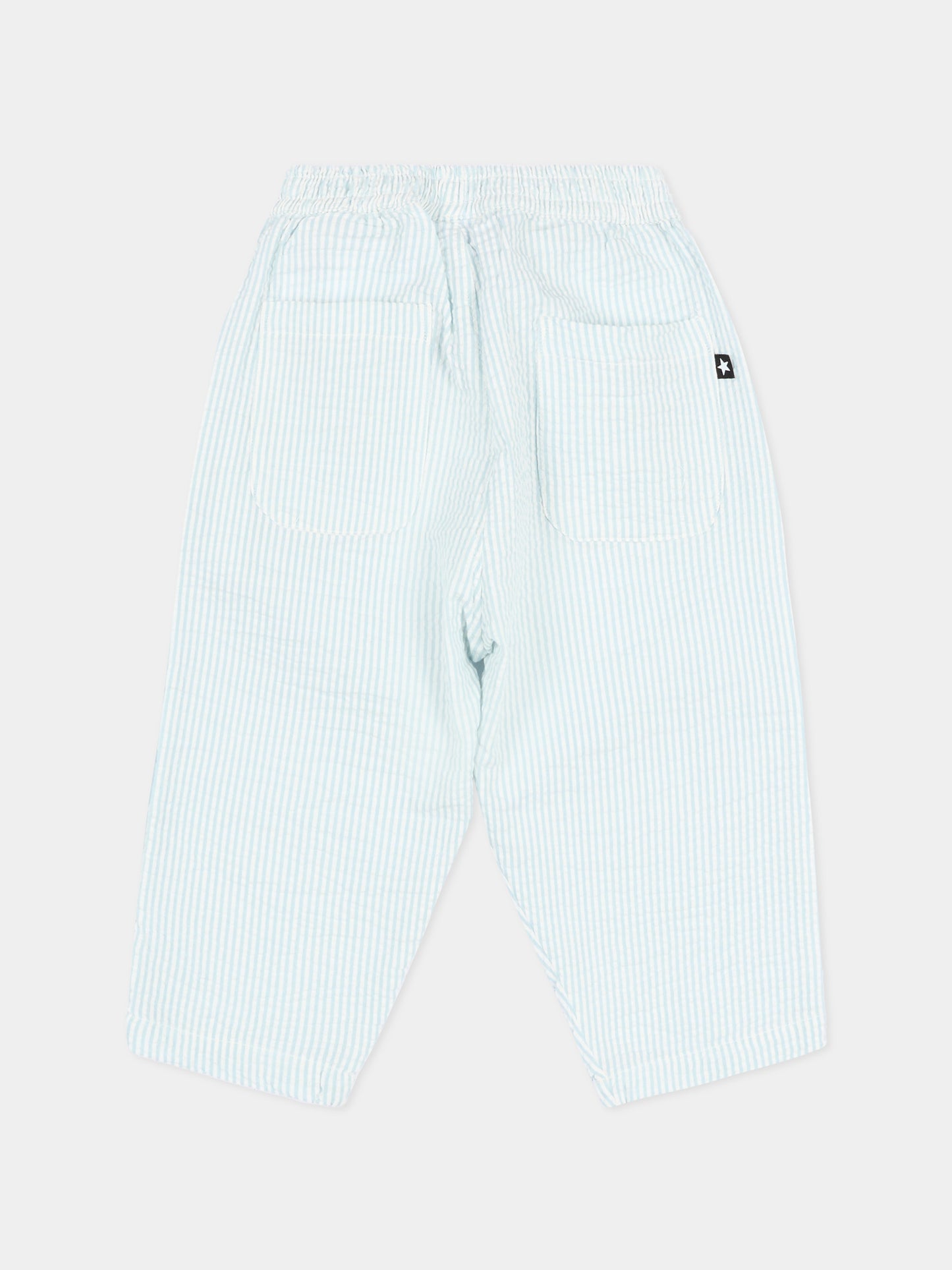 Pantaloni celesti Sois per neonati a righe,Molo,6S26I204 9568