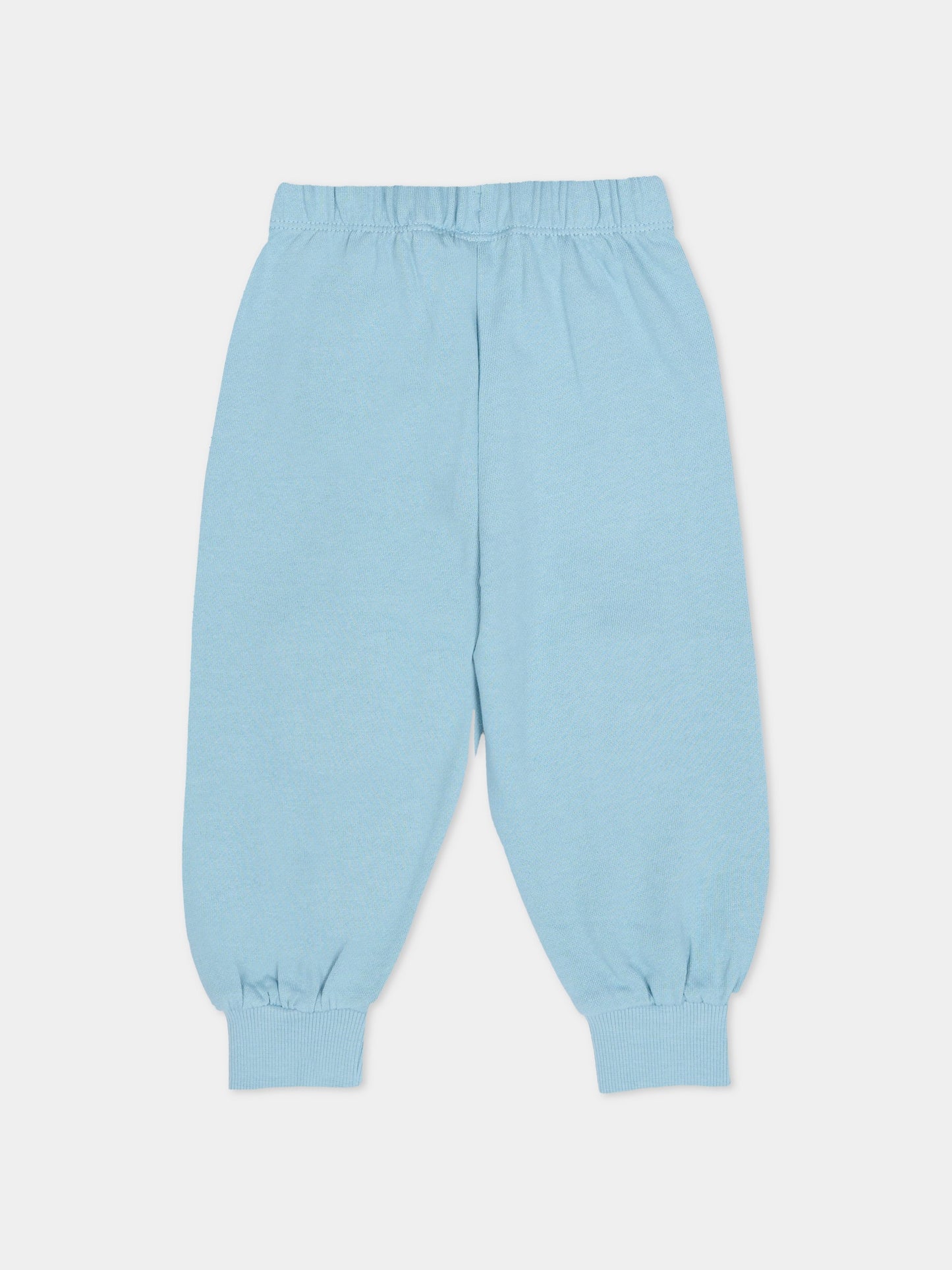 Pantaloni Simeon celesti per neonato con animali,Molo,6S26I205 5614