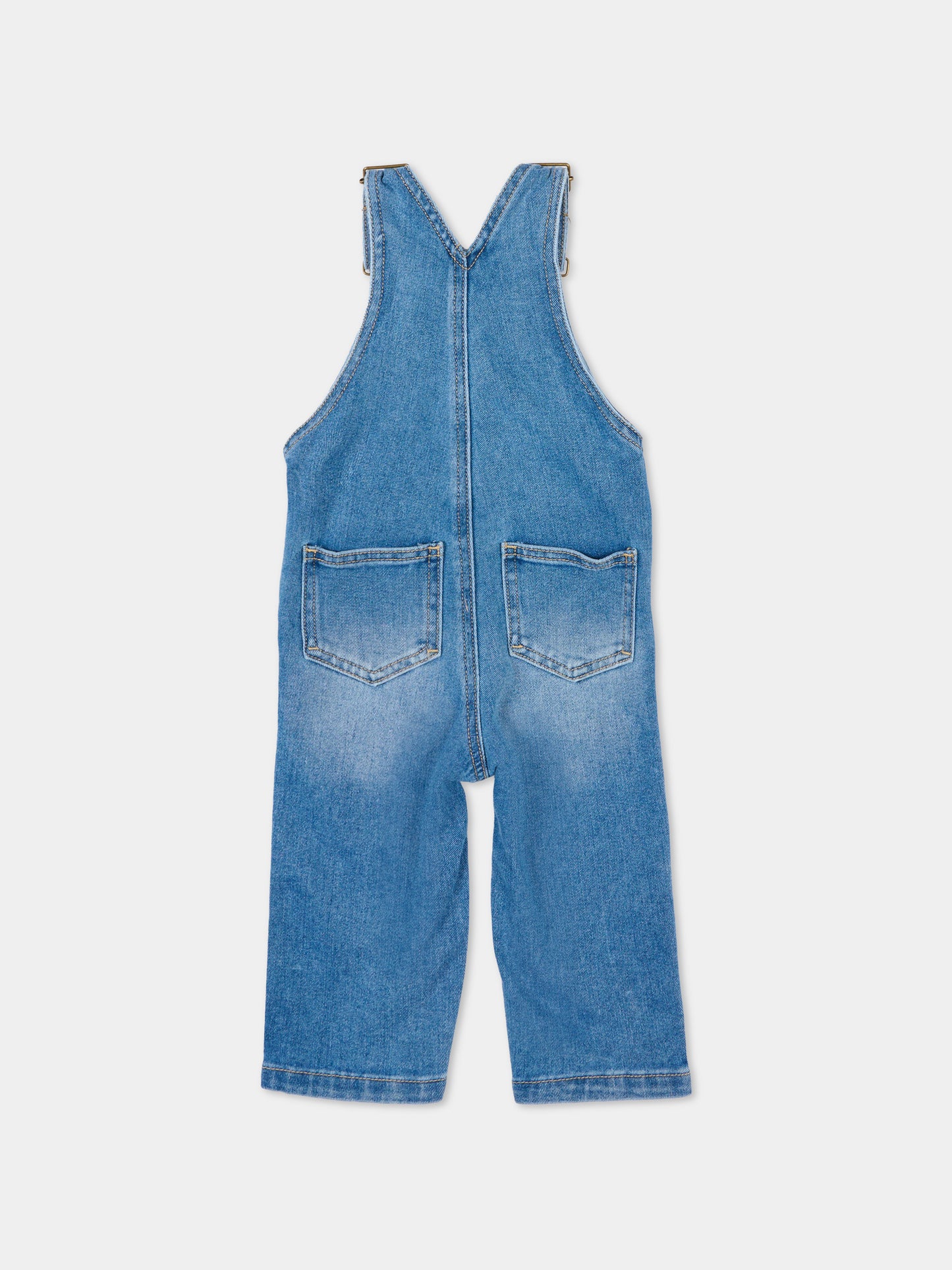 Salopette denim per neonati con smiley,Molo,6S26I302 8181