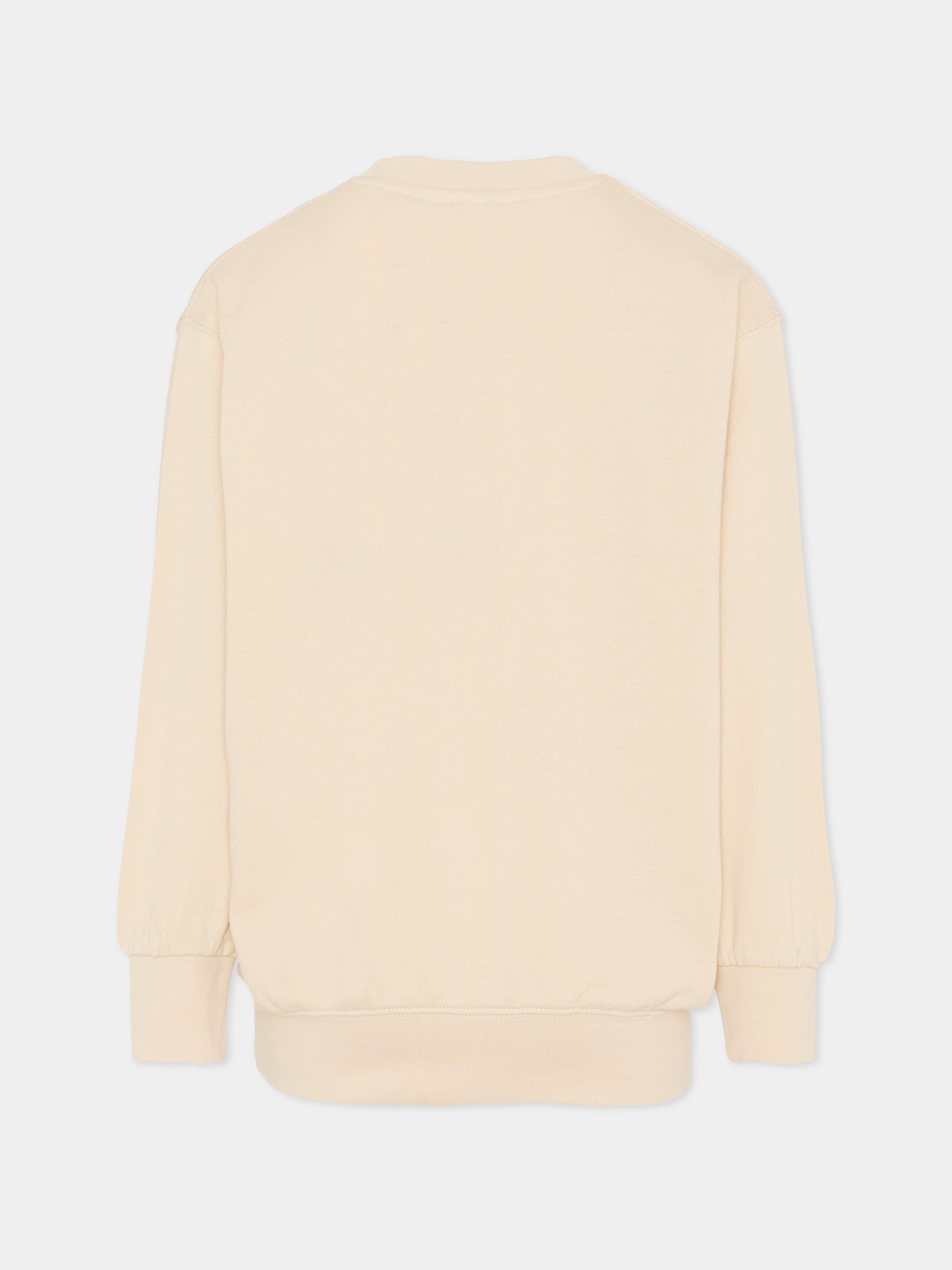 Felpa Monti beige per bambini con arcobaleno,Molo,6S26J204 9821