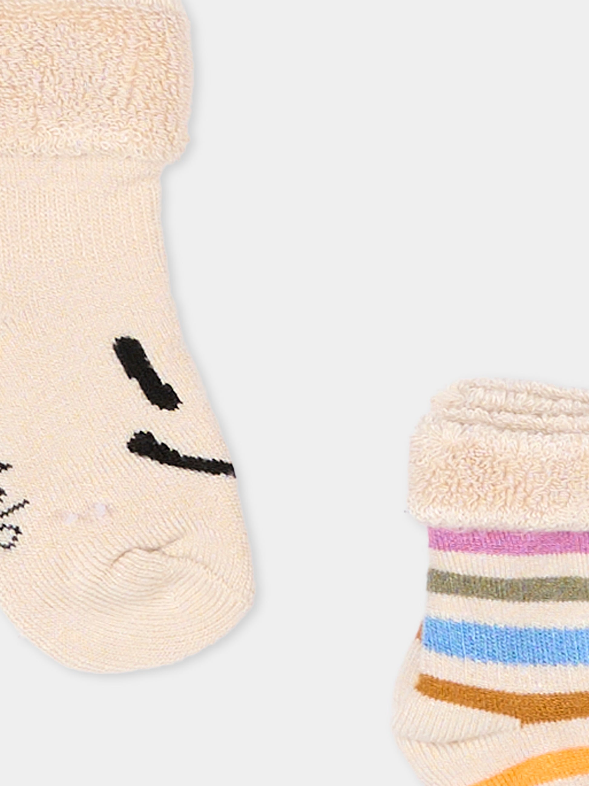 Set calzini beige per neonati con smile,Molo,7S26G105 9839