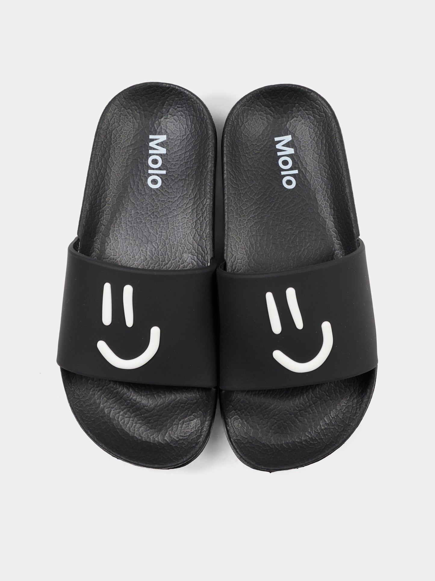 Ciabatte Zhappy nere per bambini con smile,Molo,7S26U201 0099