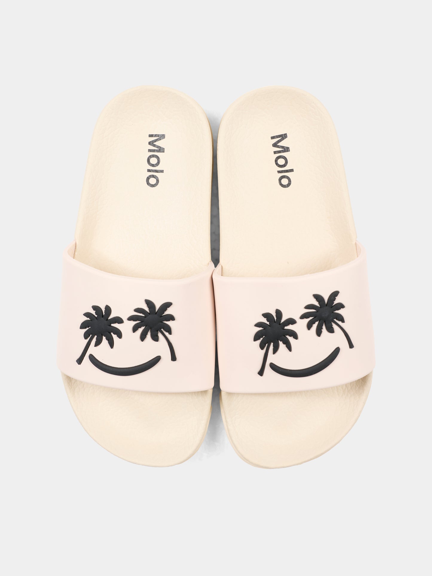 Ciabatte Zhappy beige per bambini con smile e palme,Molo,7S26U201 5602