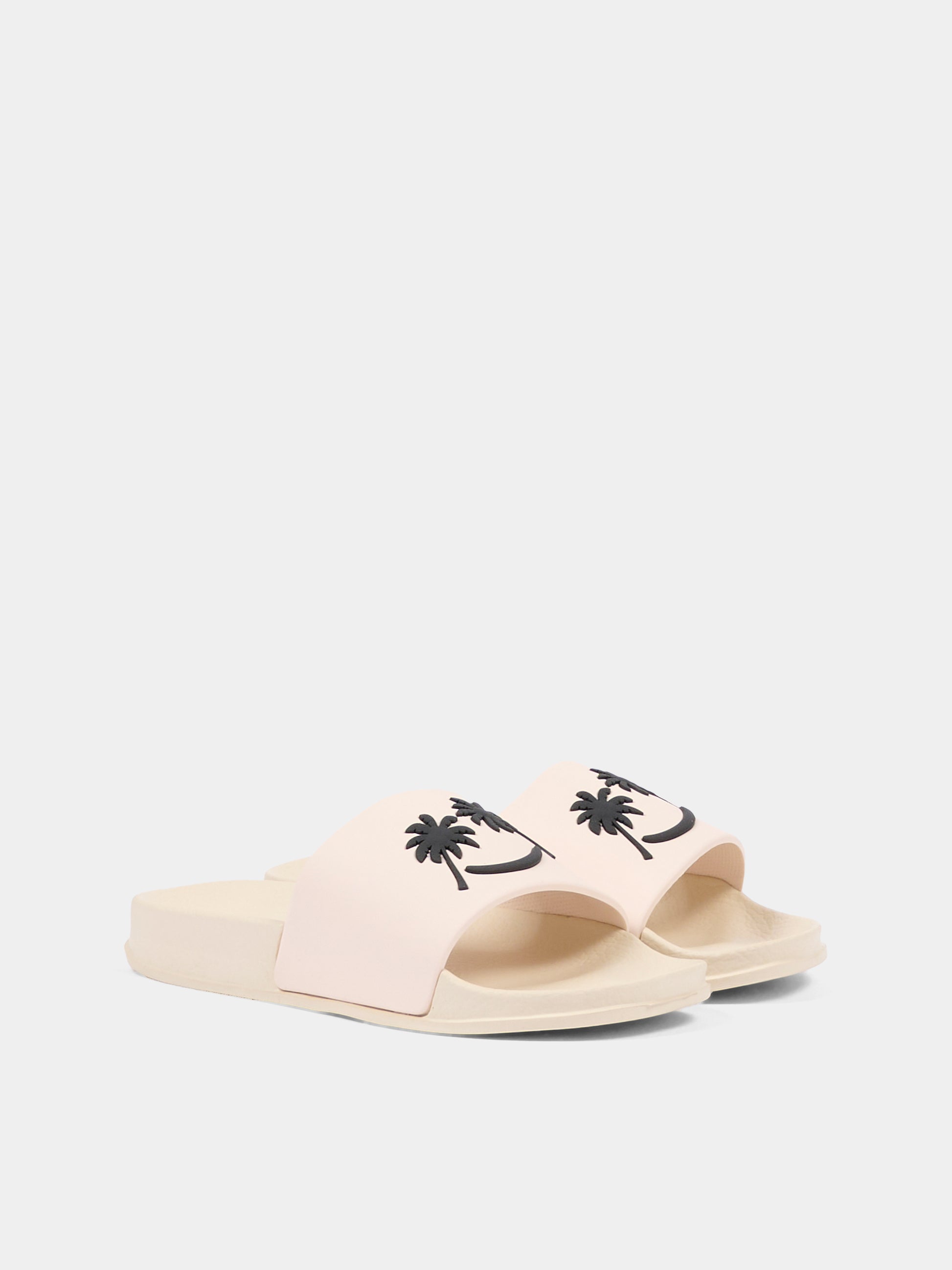 Ciabatte Zhappy beige per bambini con smile e palme,Molo,7S26U201 5602