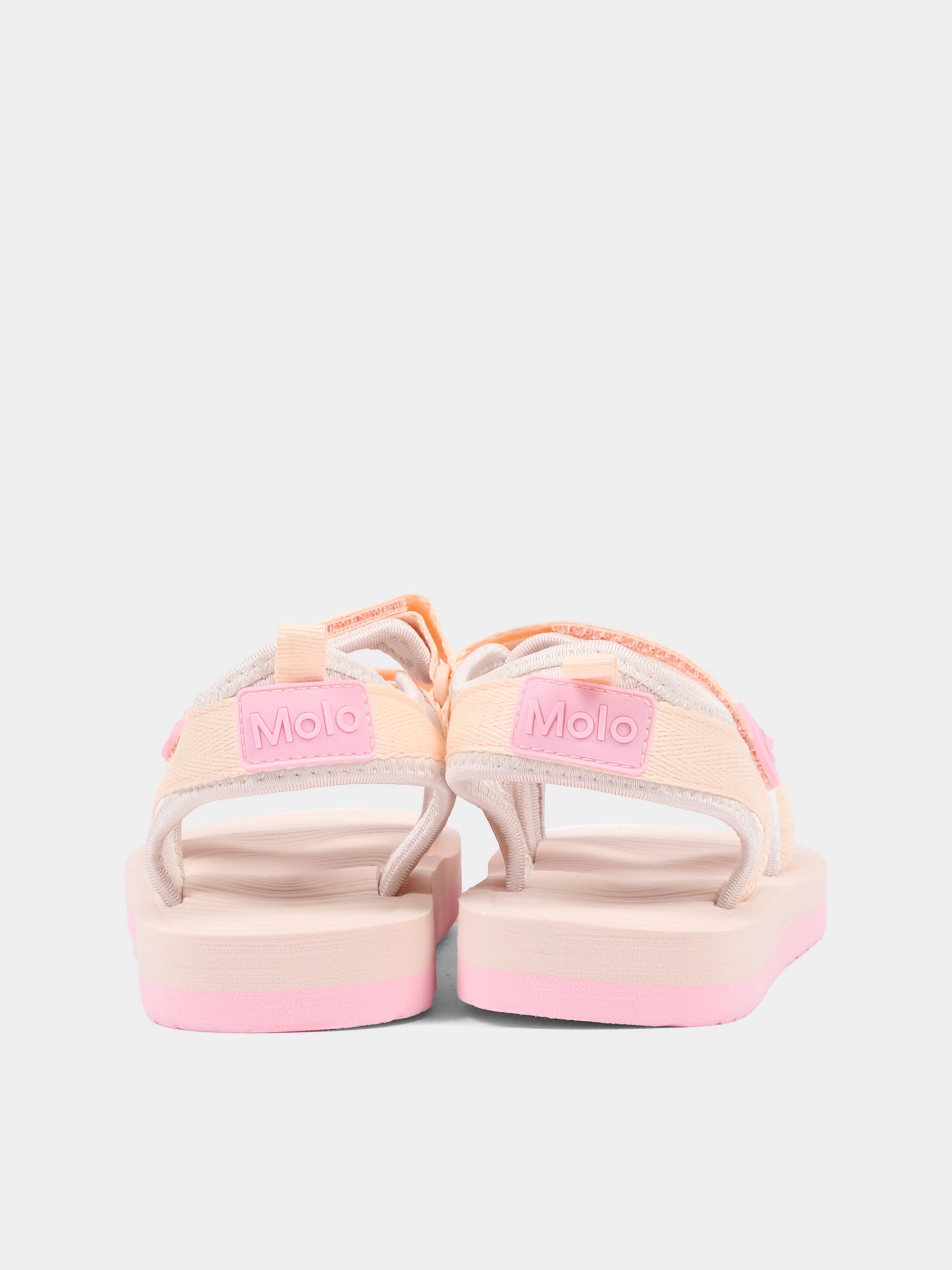Sandali rosa per neonata e bambina con logo,Molo,7S26U301 5606