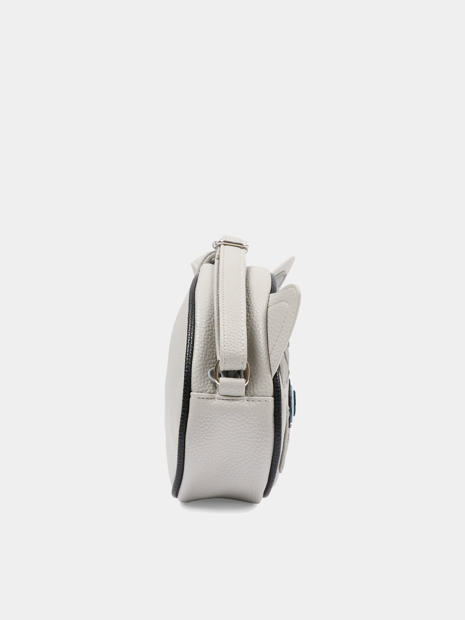 Borsa grigia per bambina con gatto,Molo,7S26V109 0297