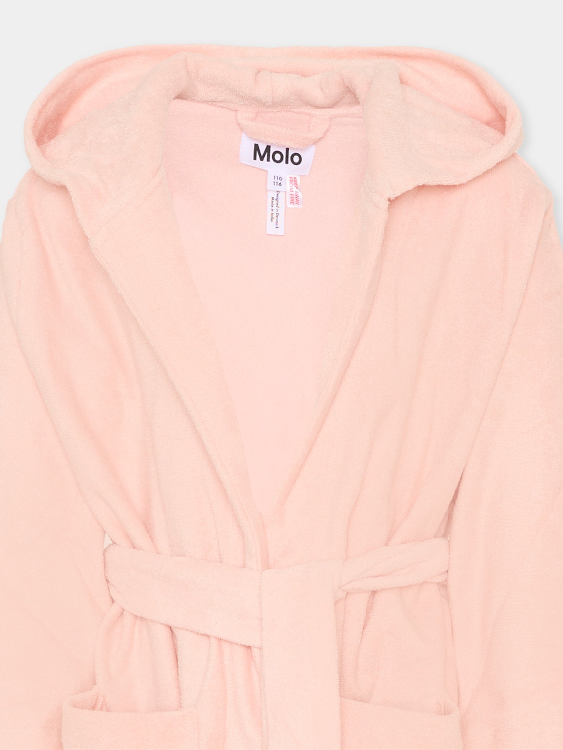 Accappatoio Wyn rosa per bambina,Molo,7S26W401 5647