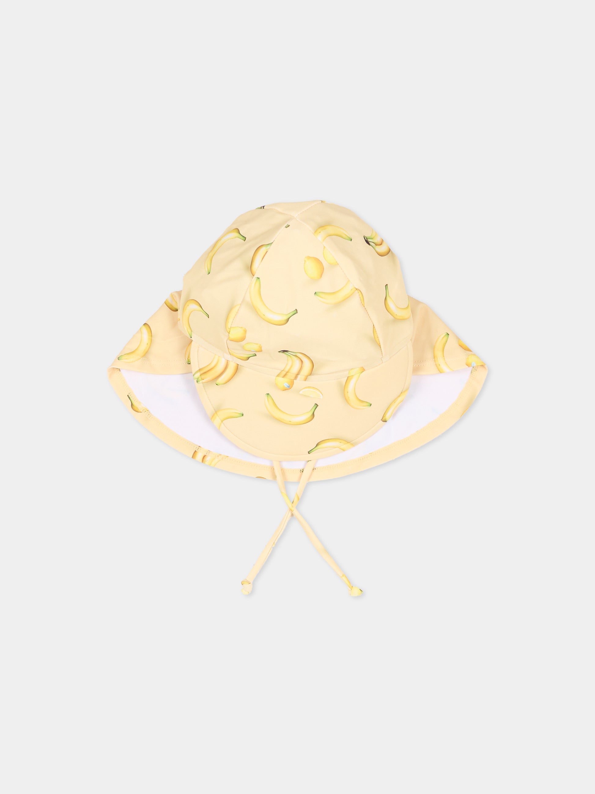 Cappello Nando giallo per neoanti con banane e limoni,Molo,7S26Y302 9501