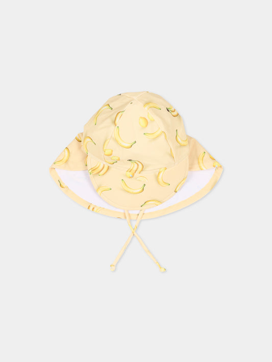 Cappello Nando giallo per neoanti con banane e limoni,Molo,7S26Y302 9501